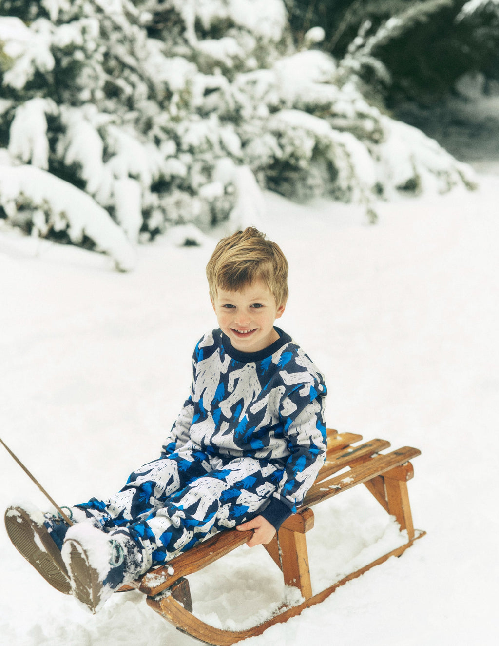 Printed Comfy Sweatpants-Yetti