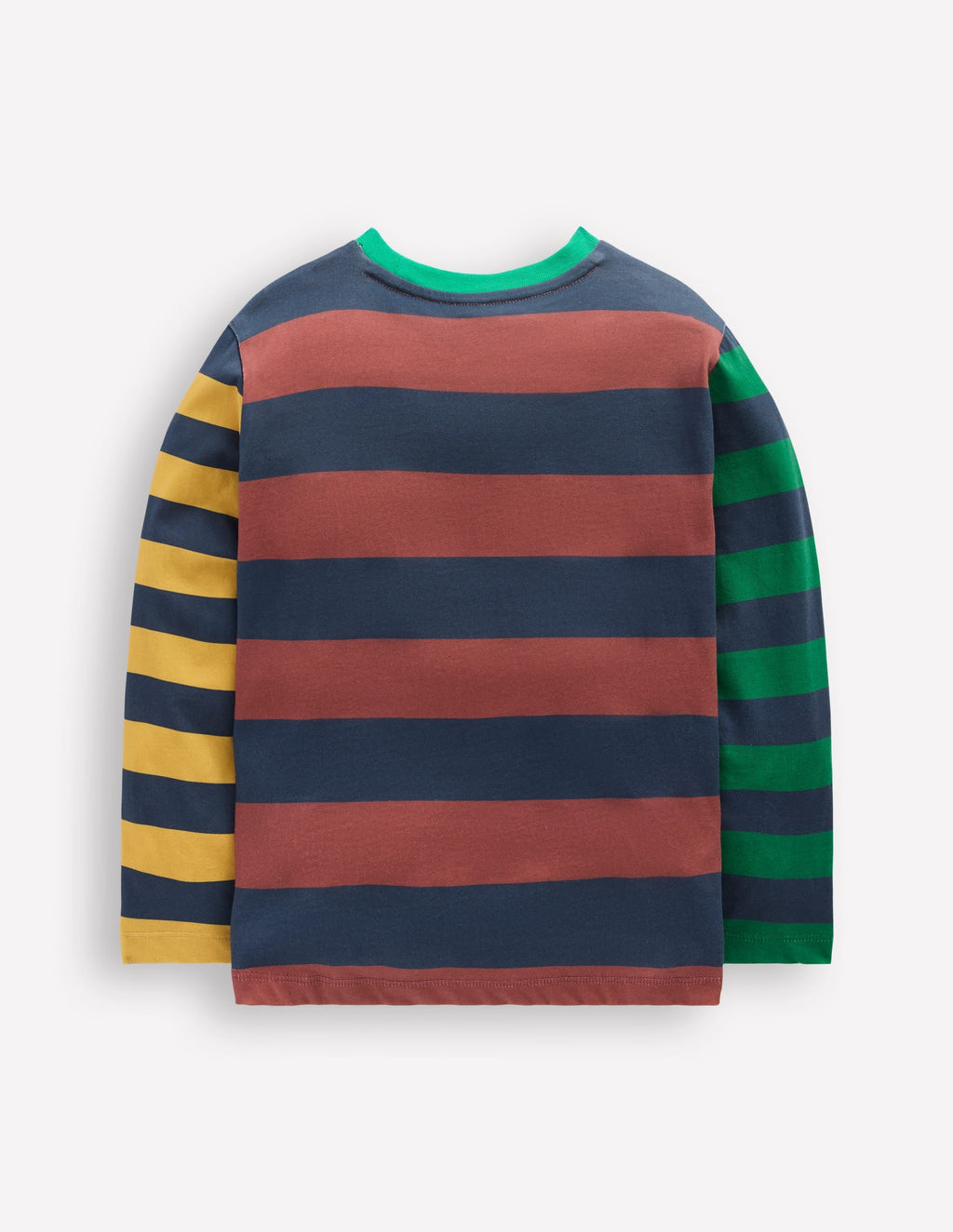 Long Sleeve Hotchpotch T-shirt-Navy Multi