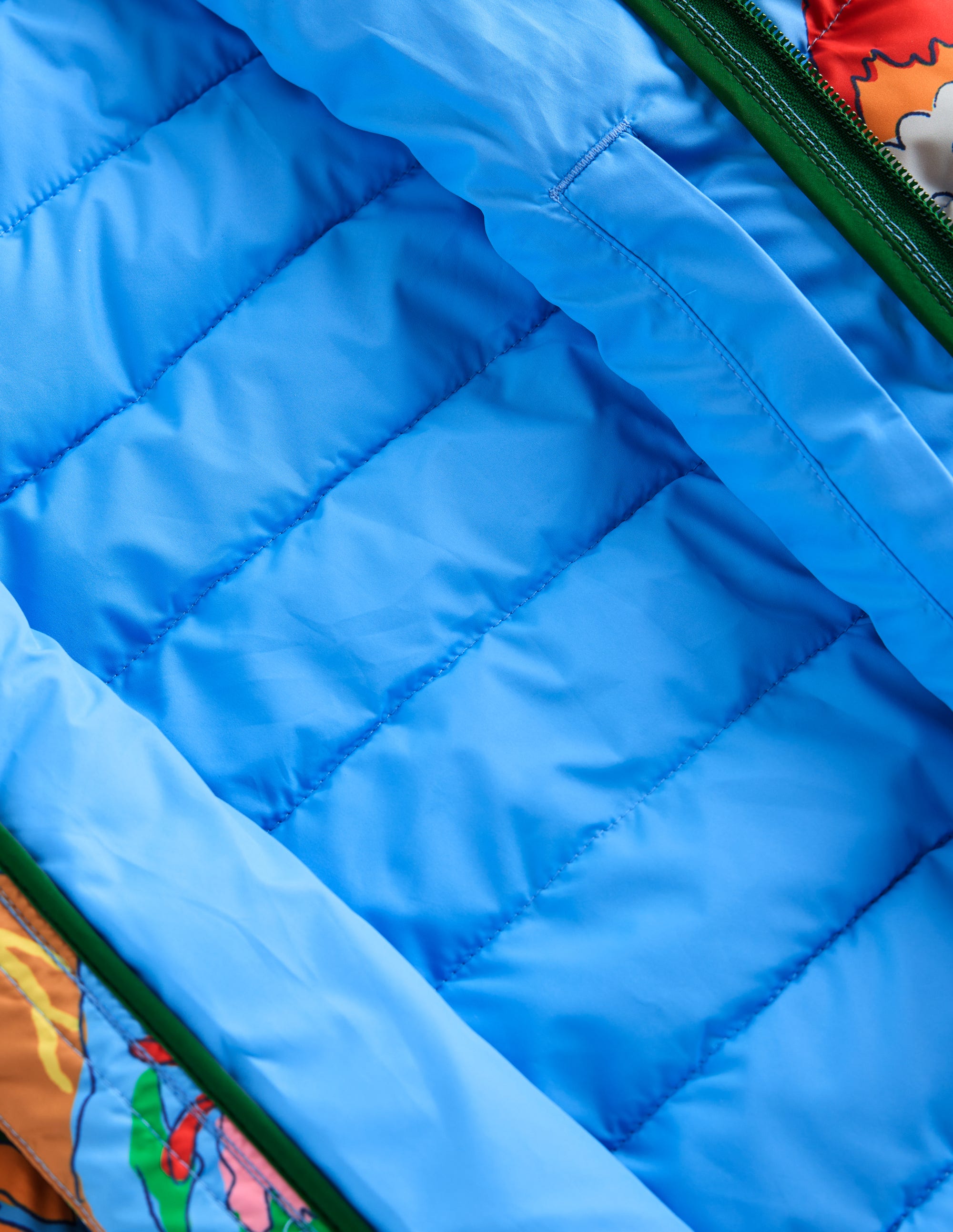 Pack-away Padded Jacket-Multi Volcanoes