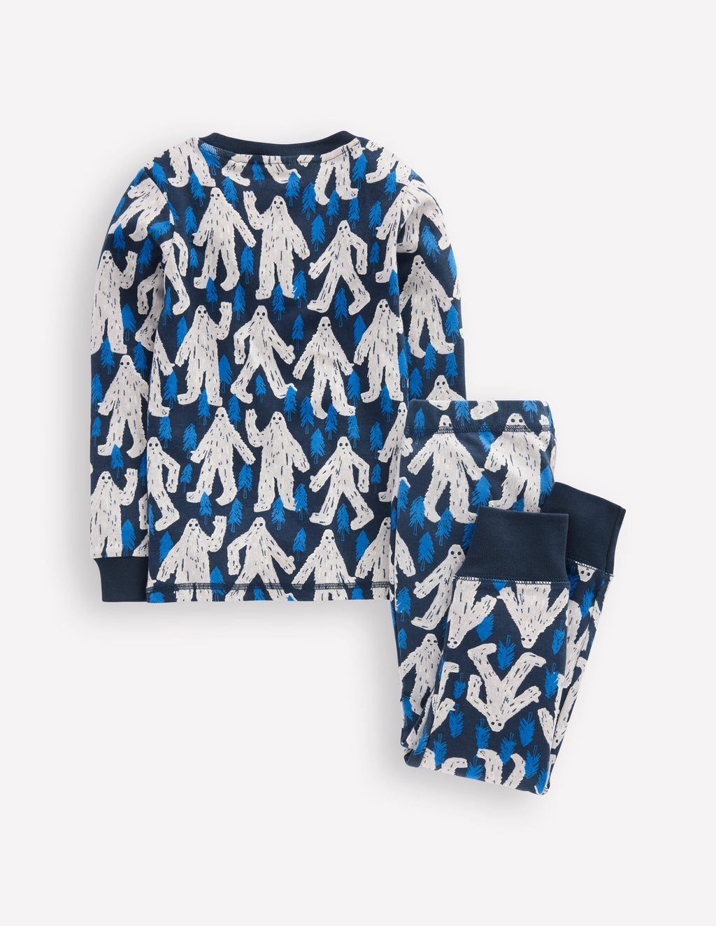 Snug Glow-In-The-Dark Pajamas-Carbon Yetti