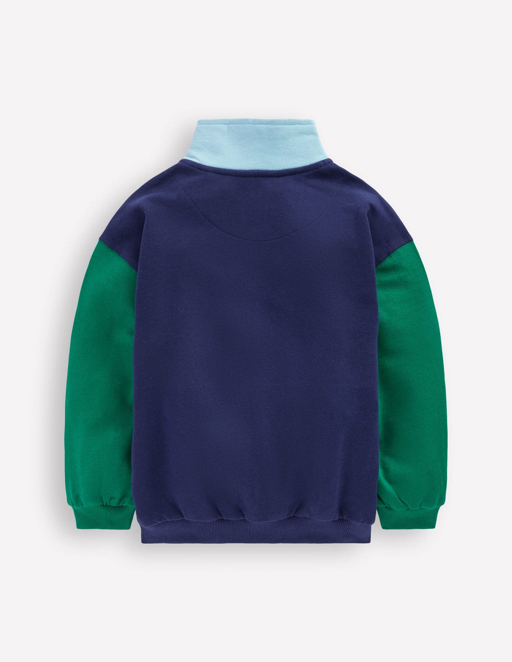 Half-Zip Sweatshirt-Medieval blue Colourblock