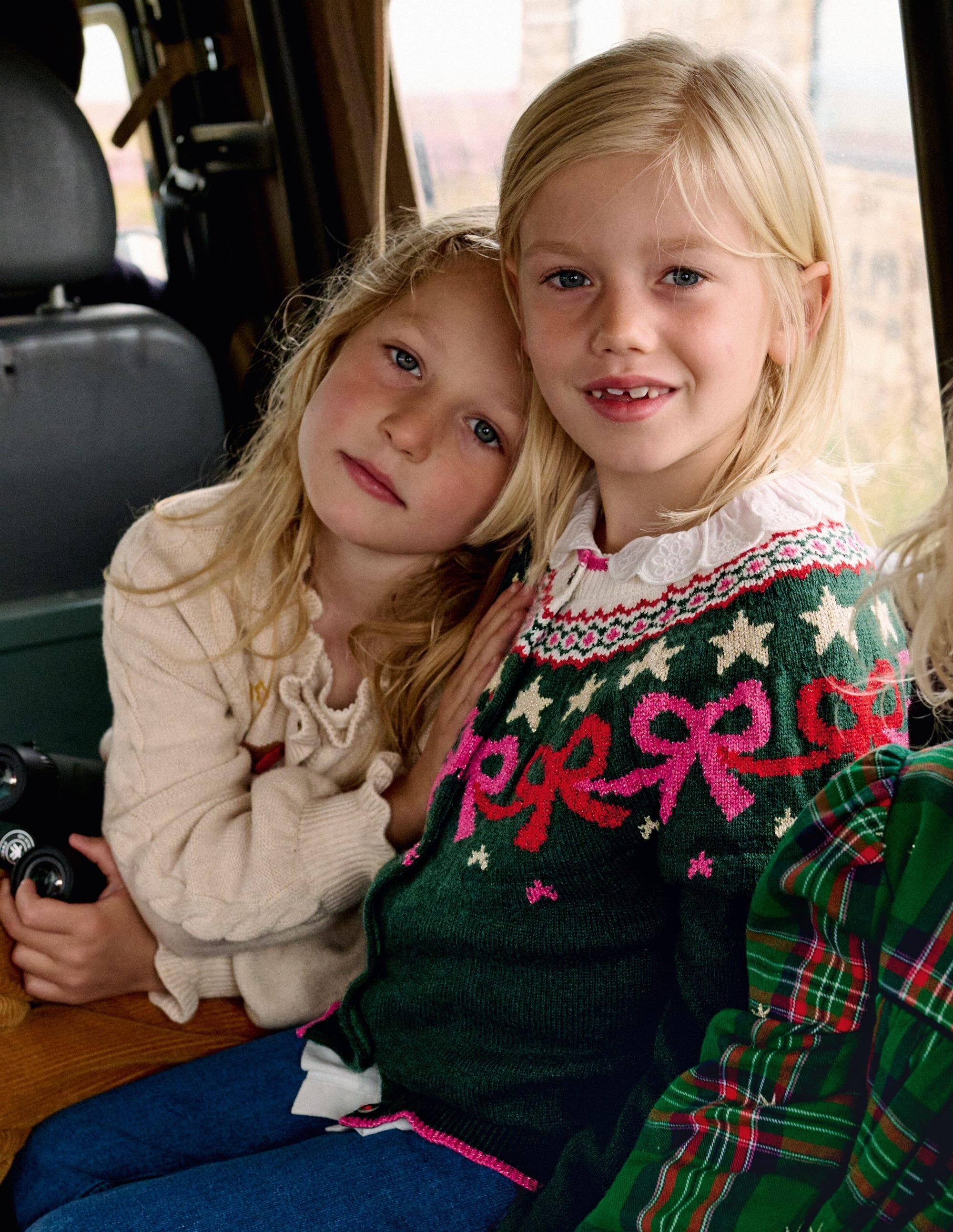 Edie Fair Isle Cardigan-Emerald Night Bows