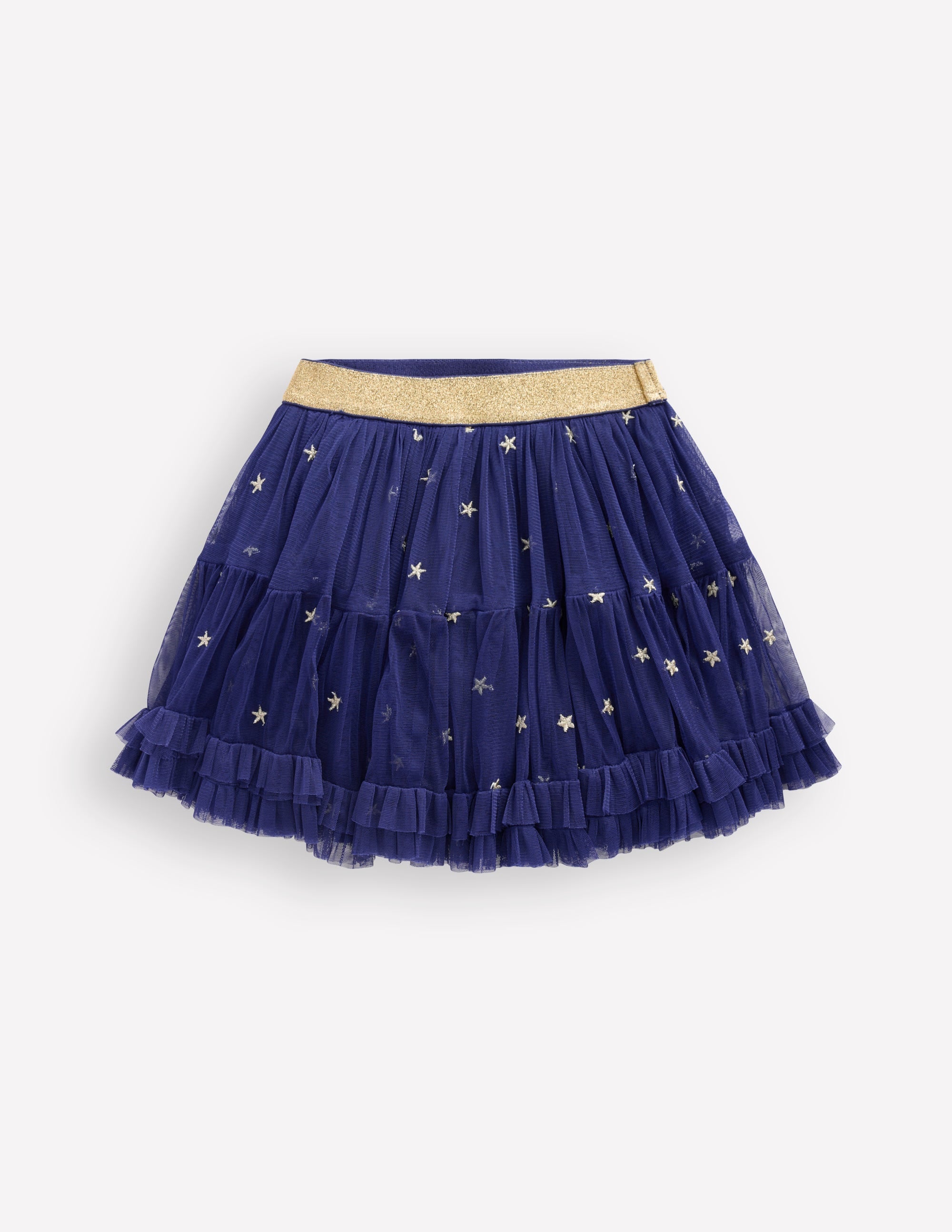 Interest Tulle Skirt-Navy Stars