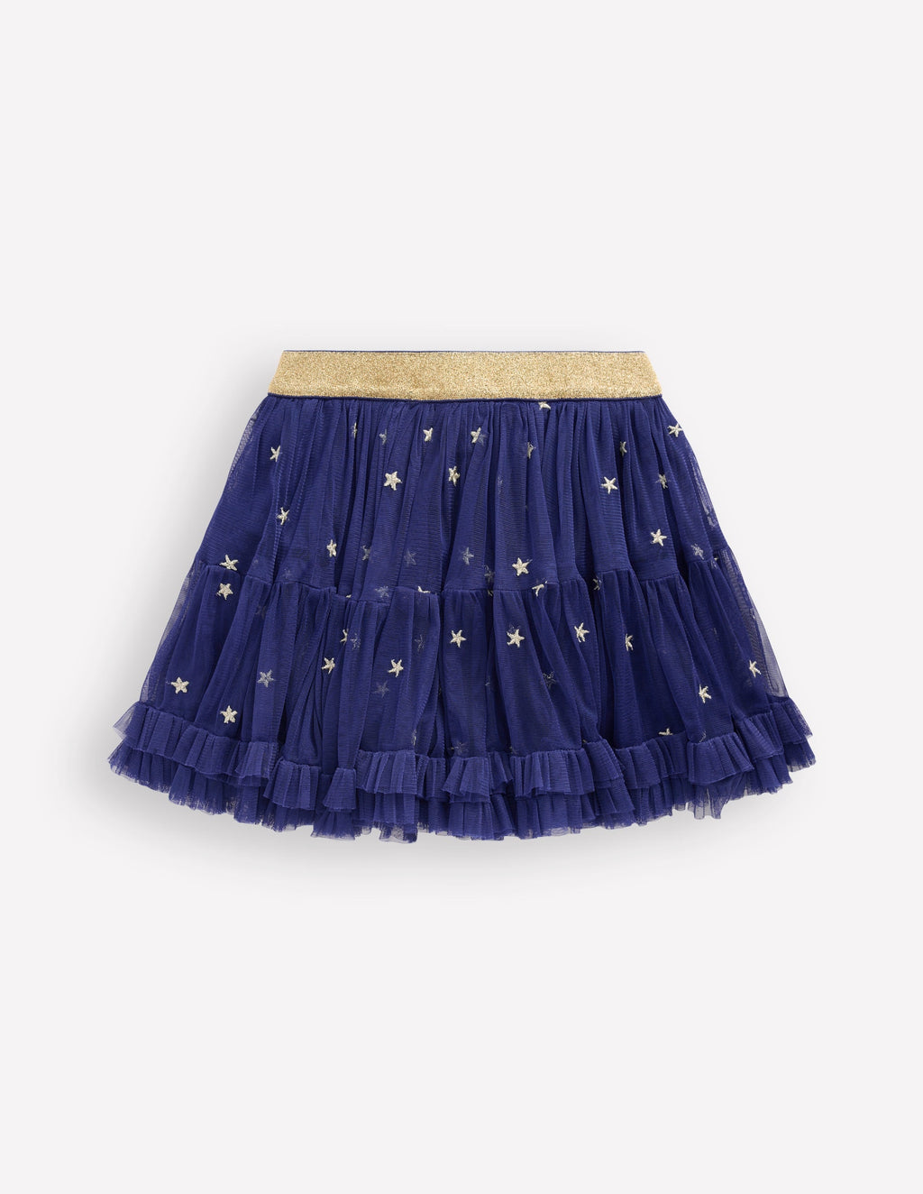 Interest Tulle Skirt-Navy Stars