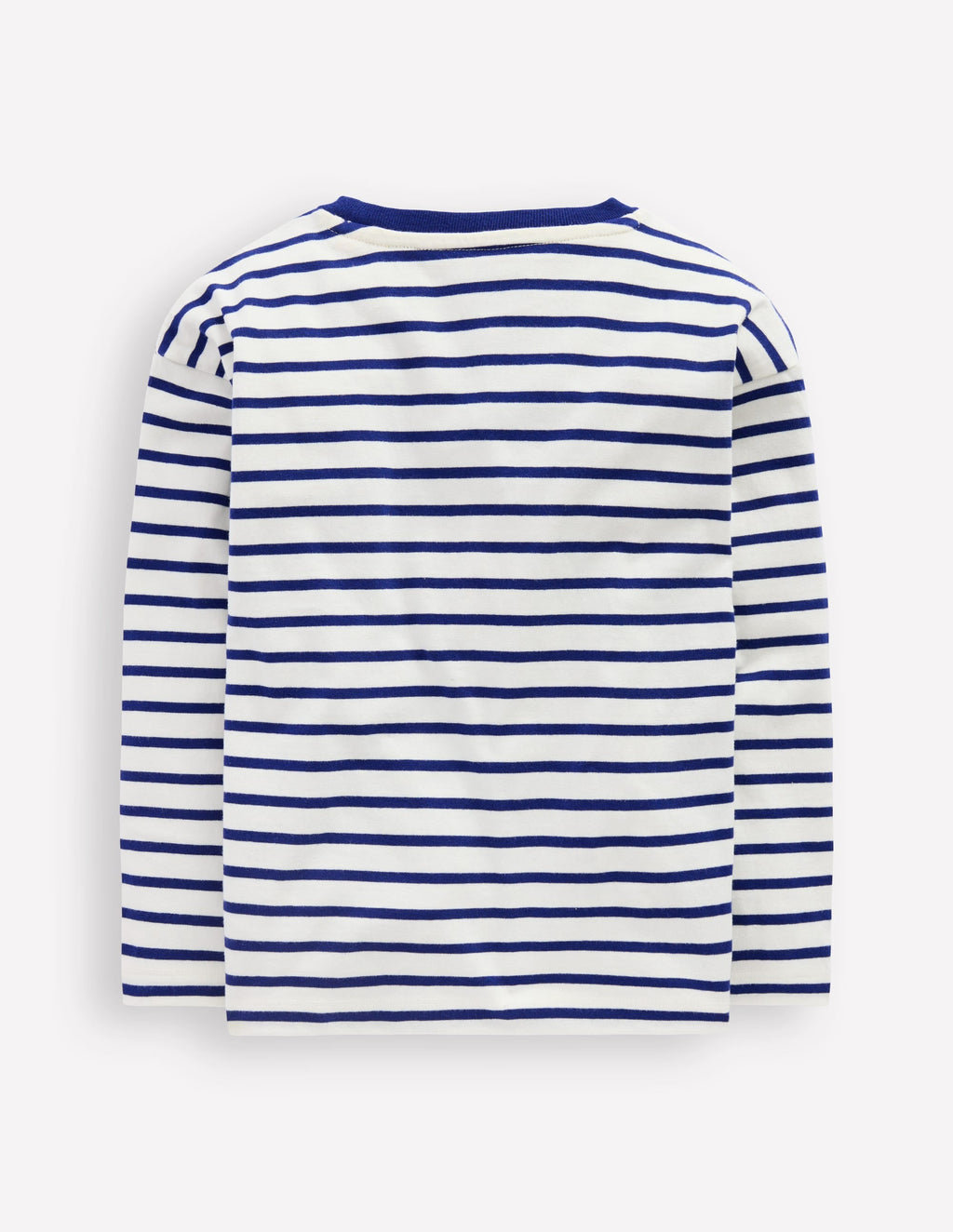 Long Sleeve Relaxed Breton-Ivory/College Navy
