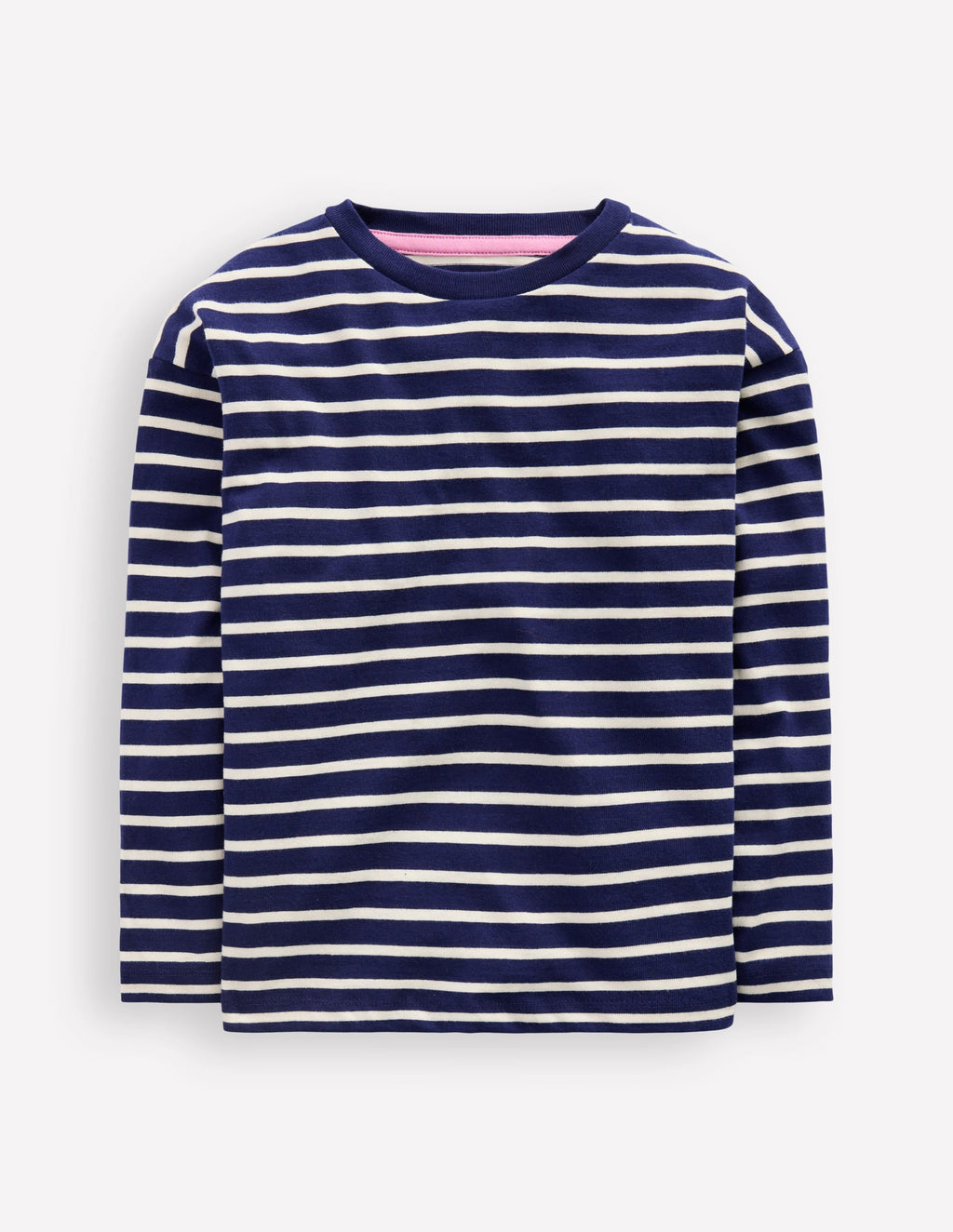Long Sleeve Relaxed Breton-Navy/Ivory