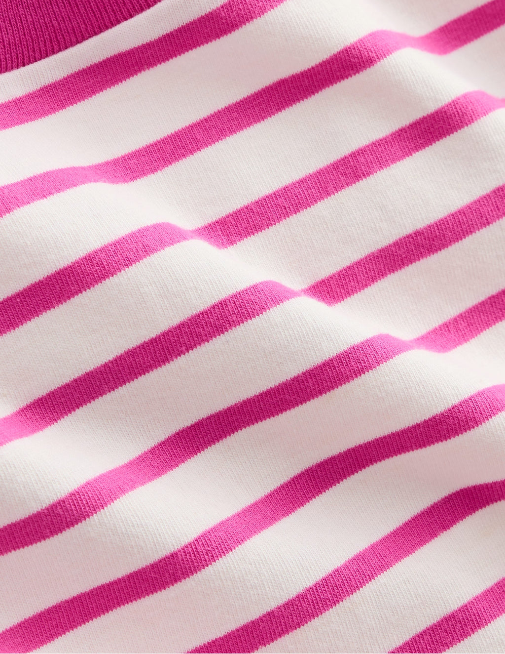 Long Sleeve Relaxed Breton-Tickled Pink/Ivory