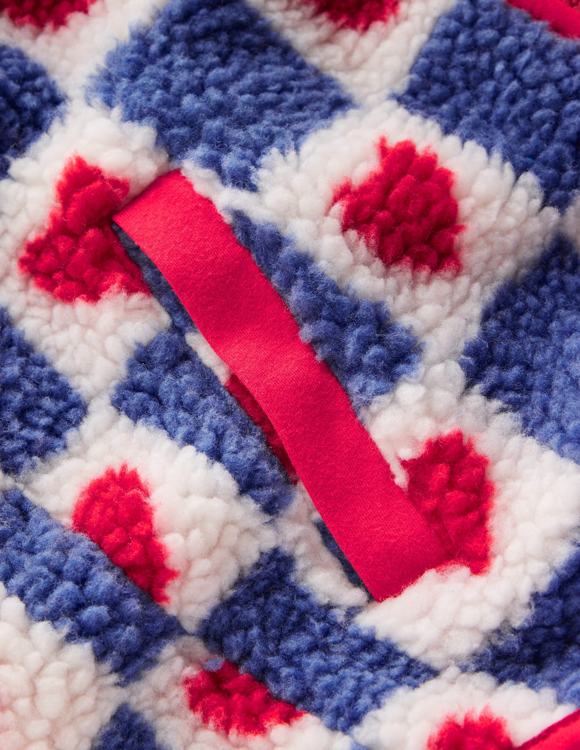 Eden Borg Zip-through Jacket-Blue Heart Stamp