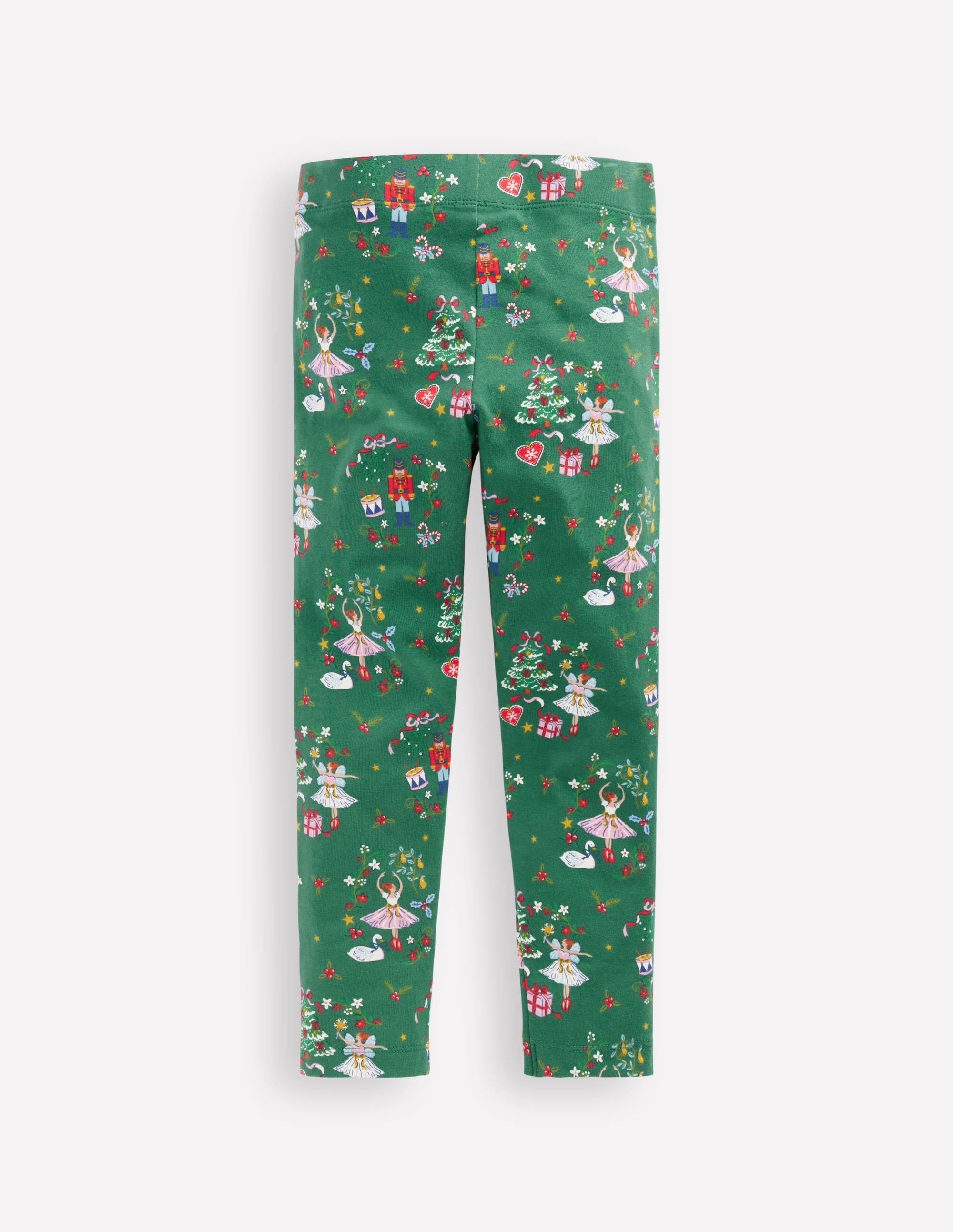 Fun Leggings-Jewel Green Christmas