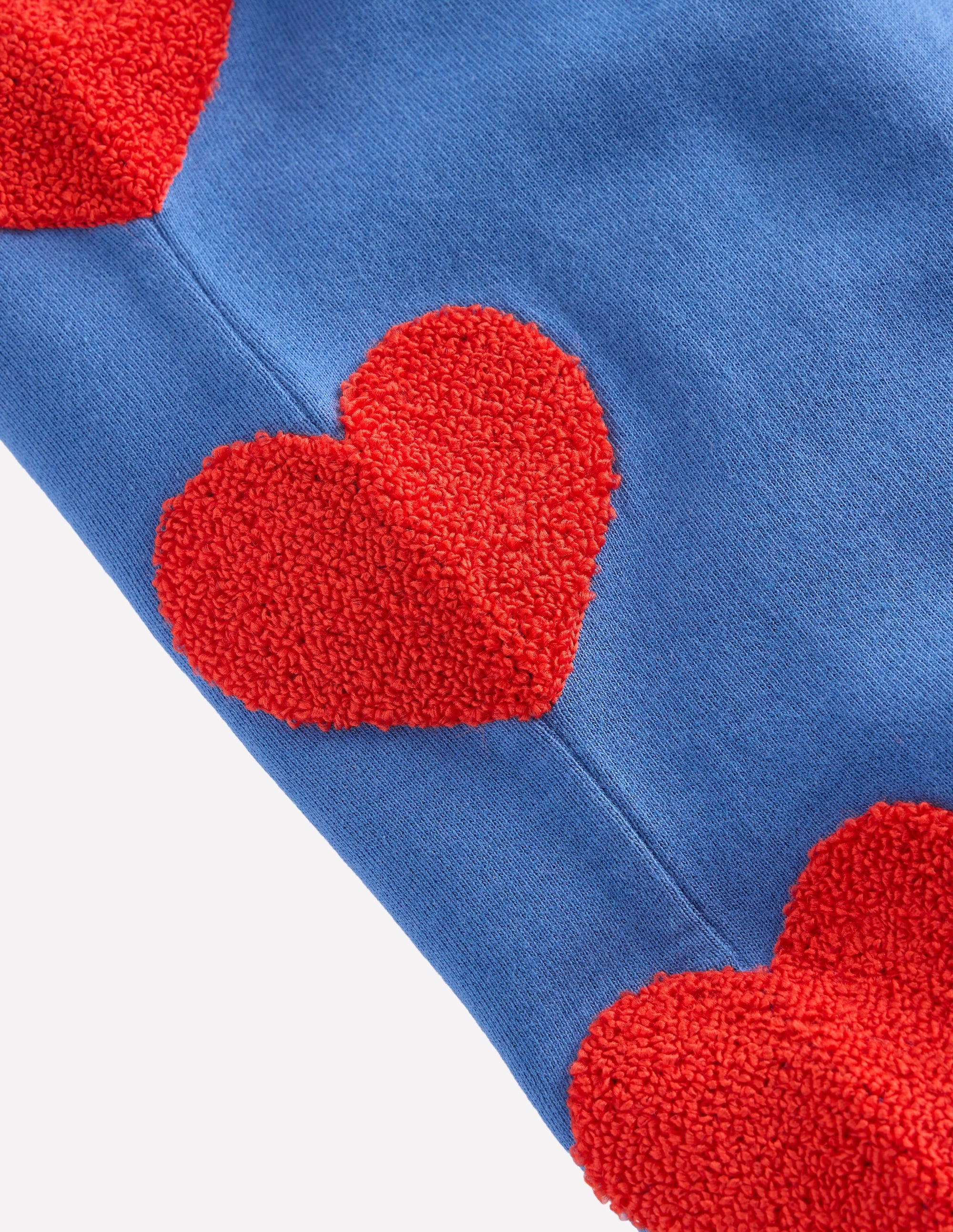 Bobbie Appliqué Sweatpants-Bluejay Hearts