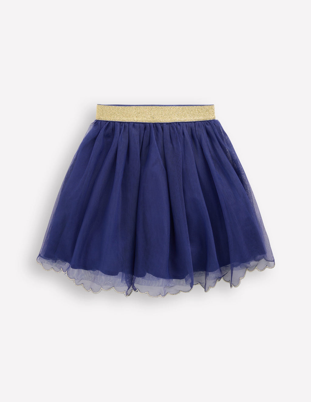 Appliqué Tulle Skirt-Starboard Blue Nutcracker