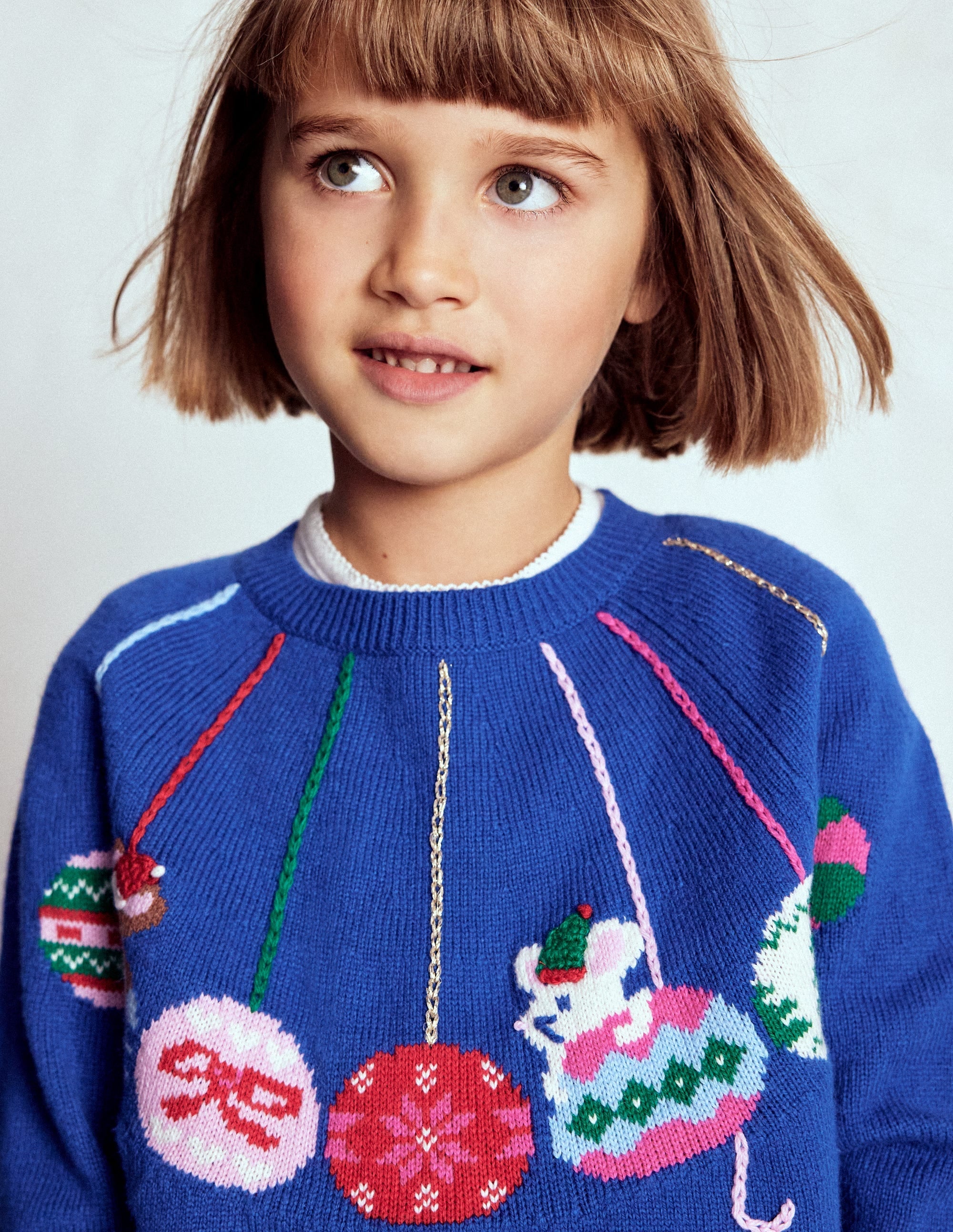 Fun Logo Sweater-College Navy Baubles