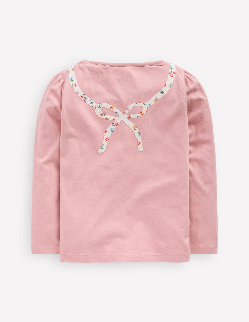 Puff Sleeve Appliqué  T-shirt-Vintage Pink Skates