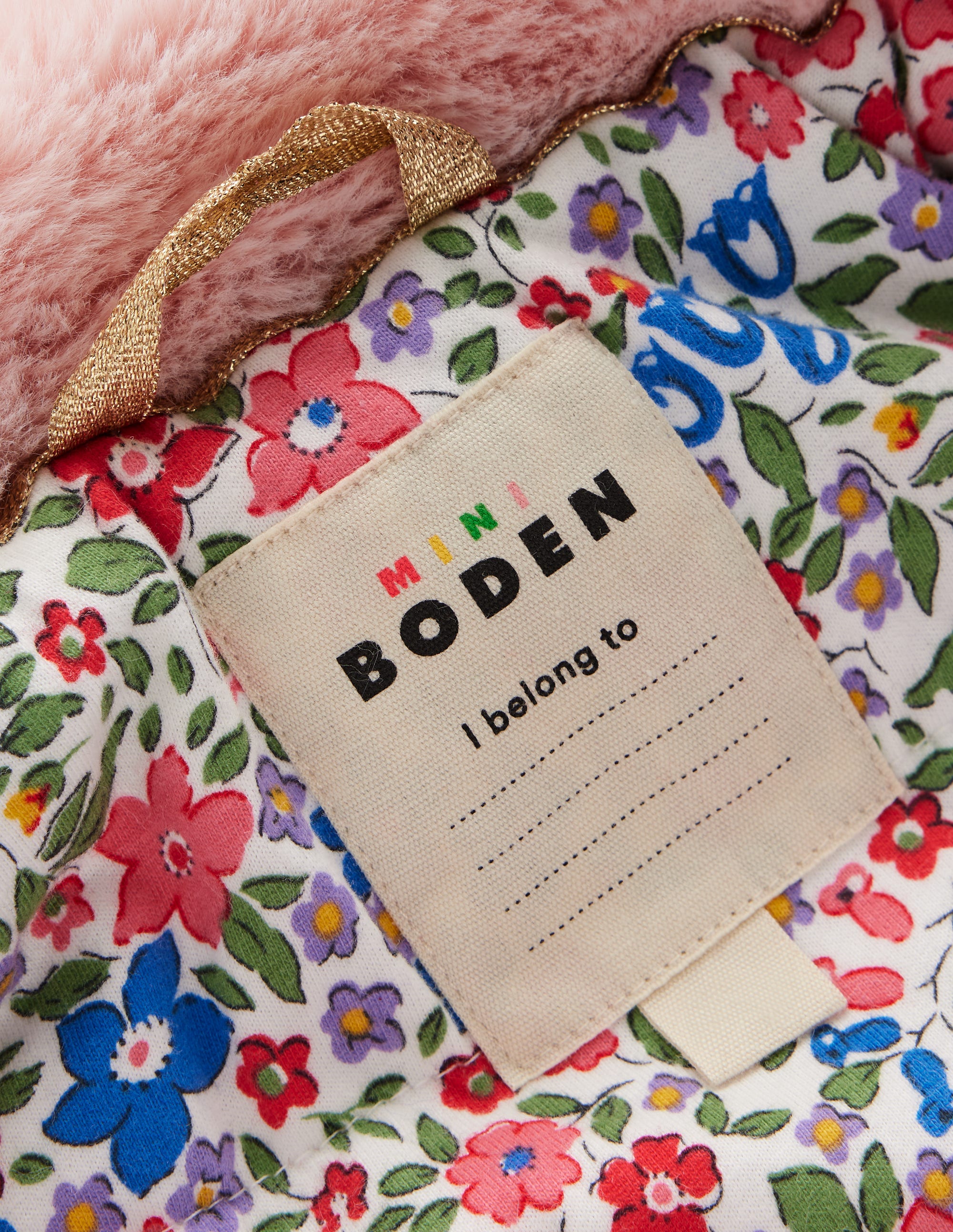 Faux Fur Collared Coat-Pink