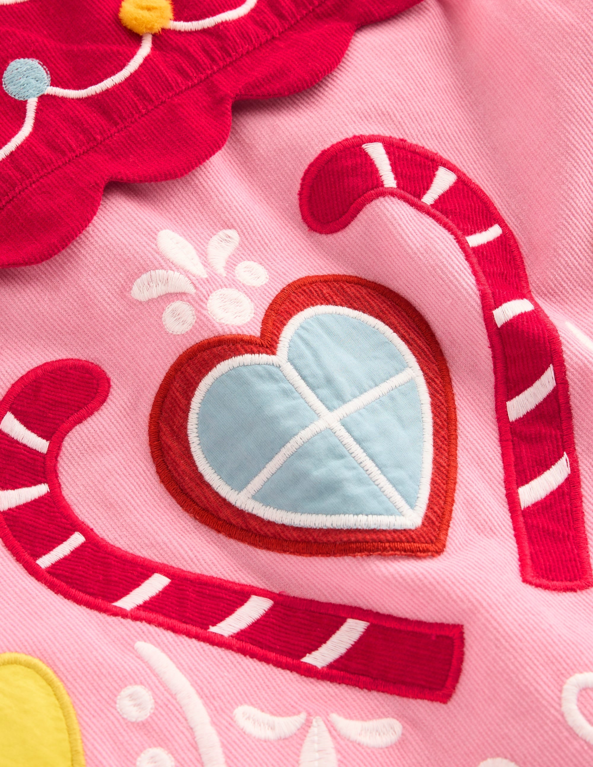 Logo Pinafore Dress-Formica Pink Gingerbread House
