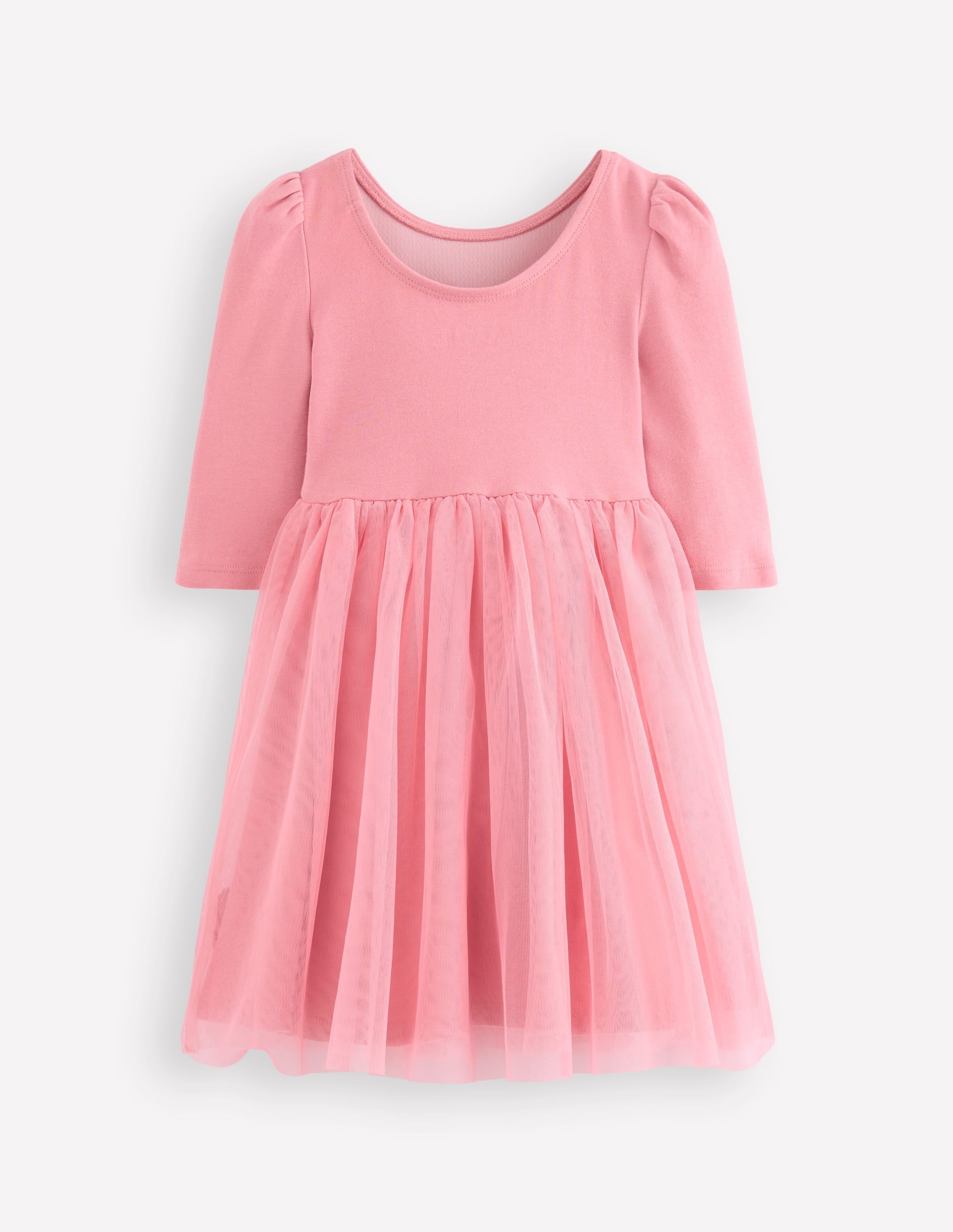 Appliqué Tulle Dress-Bubblegum Pink Bunnies