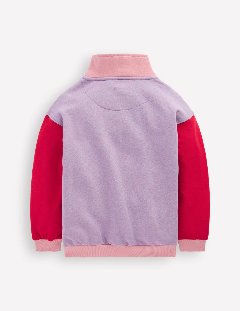 Half-zip Sweatshirt-Purple/Red