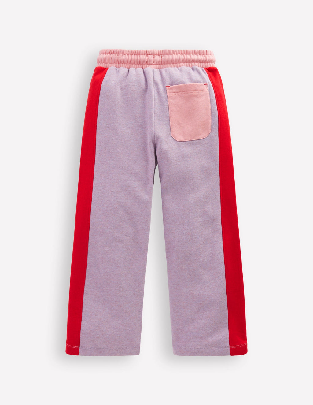 Wide Leg Sweatpants-Colourblock