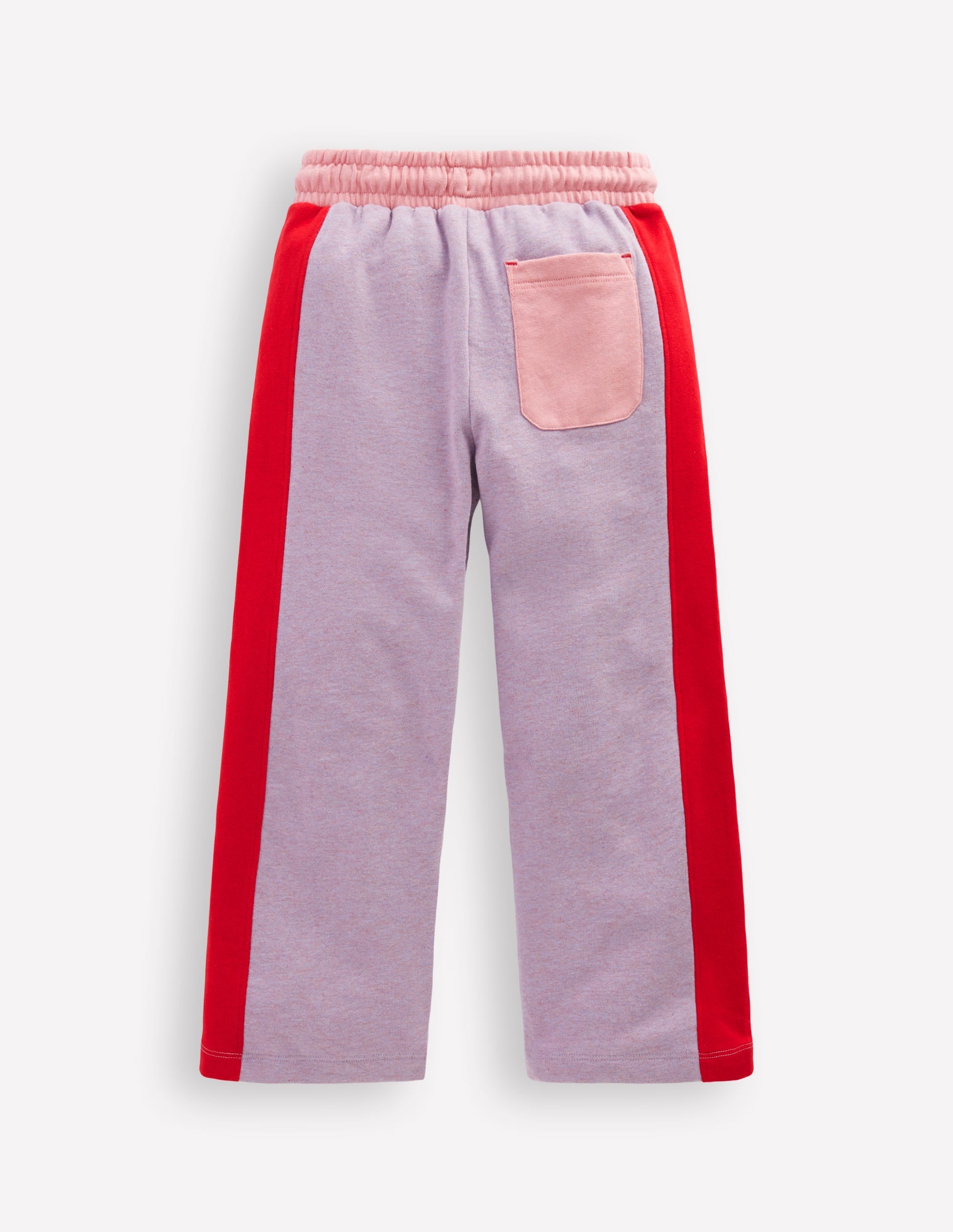 Wide Leg Sweatpants-Colourblock