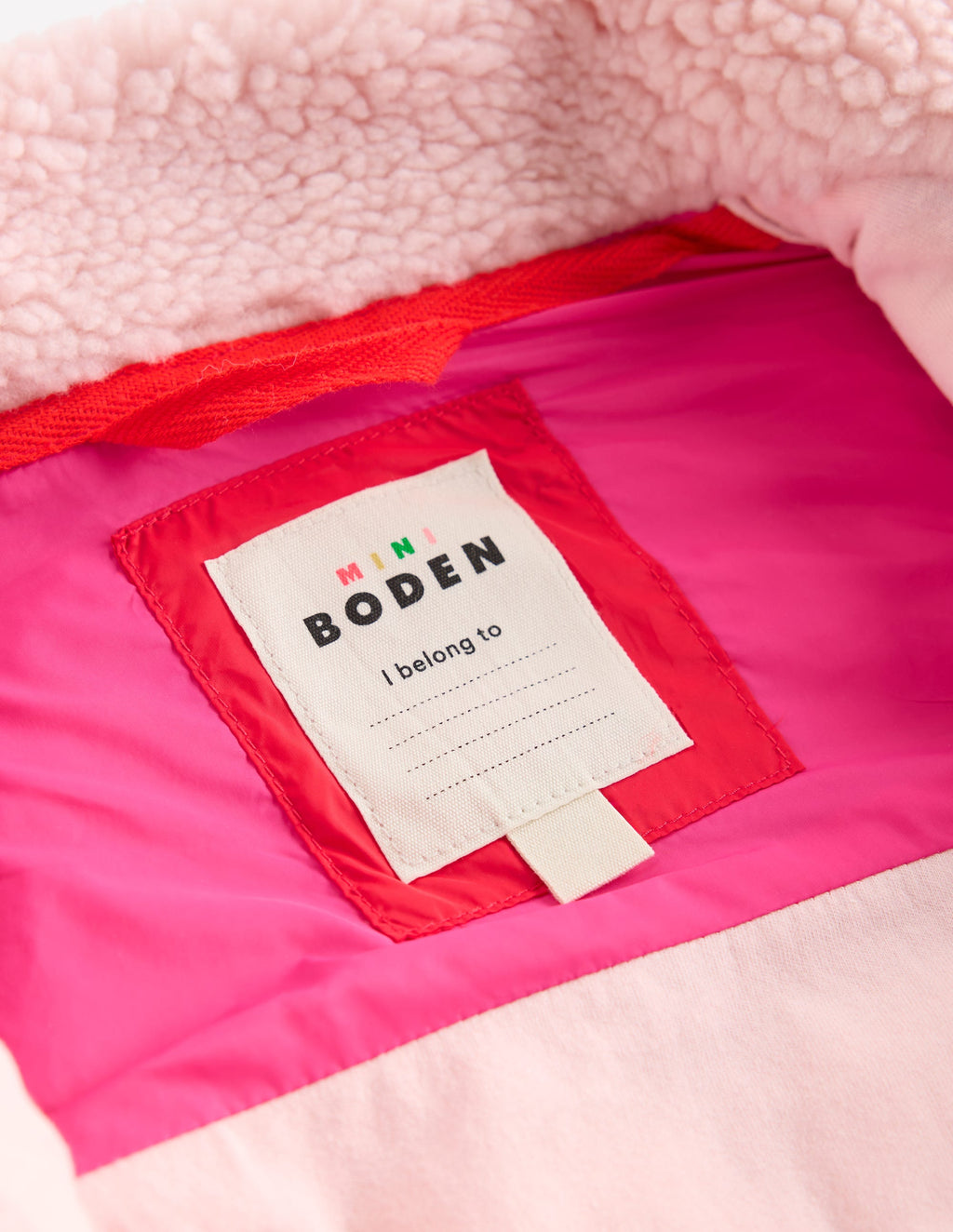 2-in-1 Borg Mix Jacket-Pink Borg Colourblock