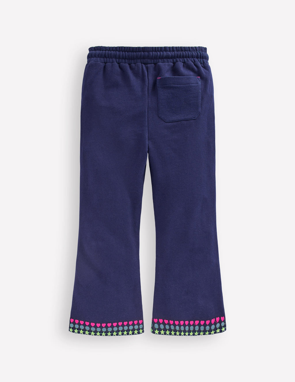 Embroidered Kick Sweatpants-College Navy Embroidery