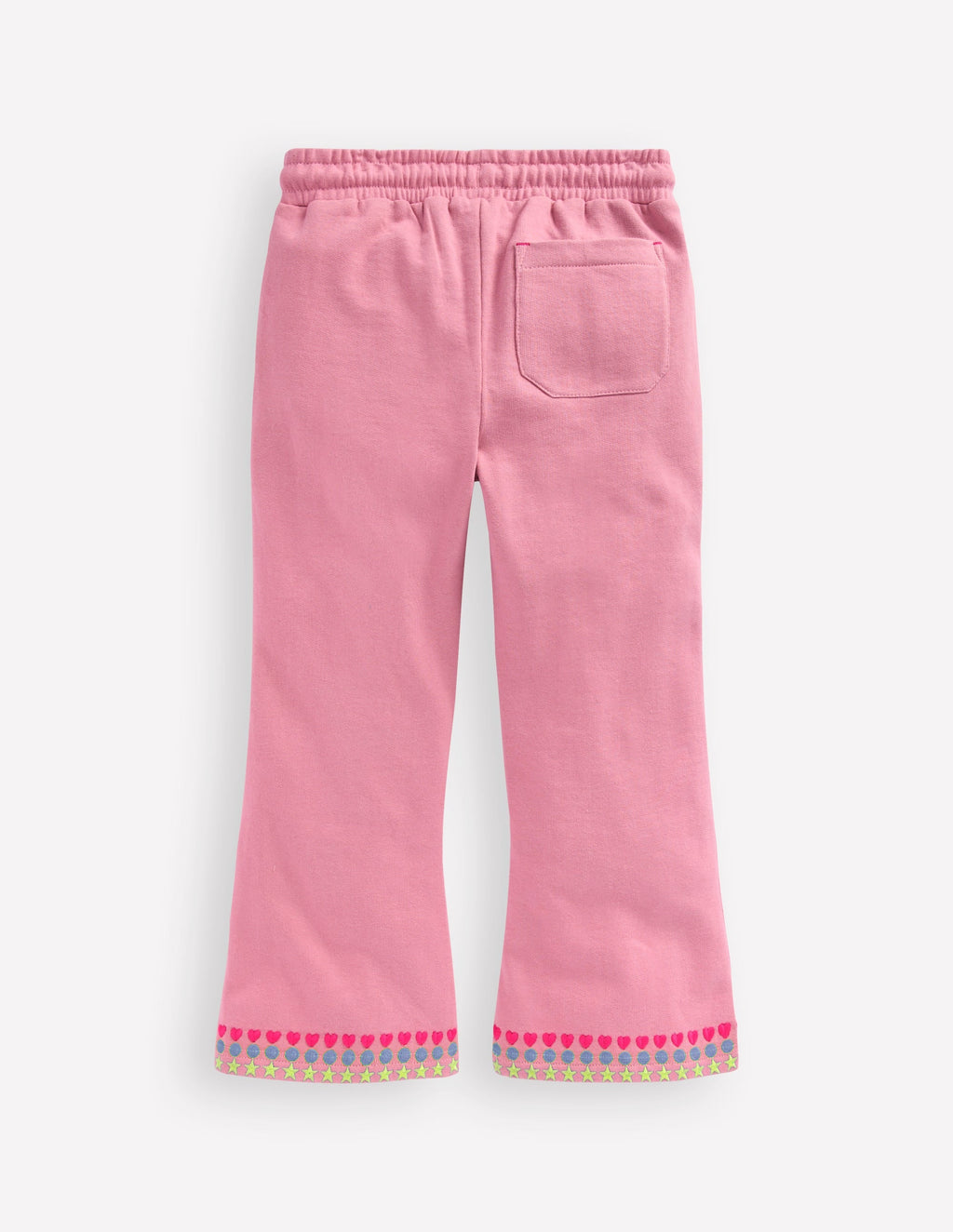 Embroidered Kick Sweatpants-Pink Haze Embroidery