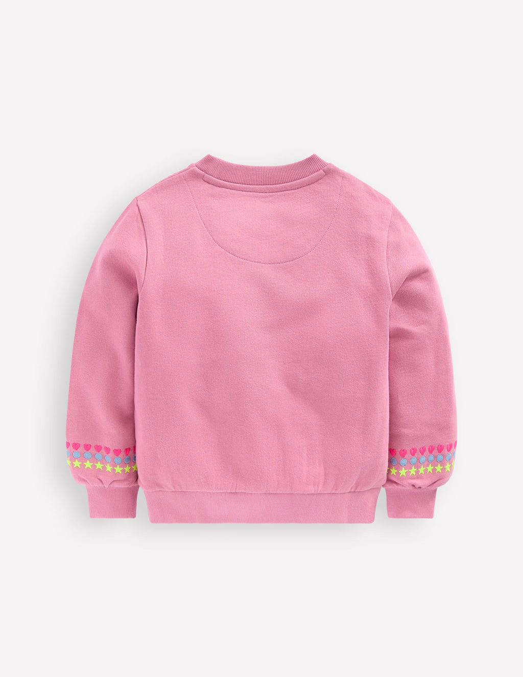Embroidered Sweatshirt-Pink haze Embroidery