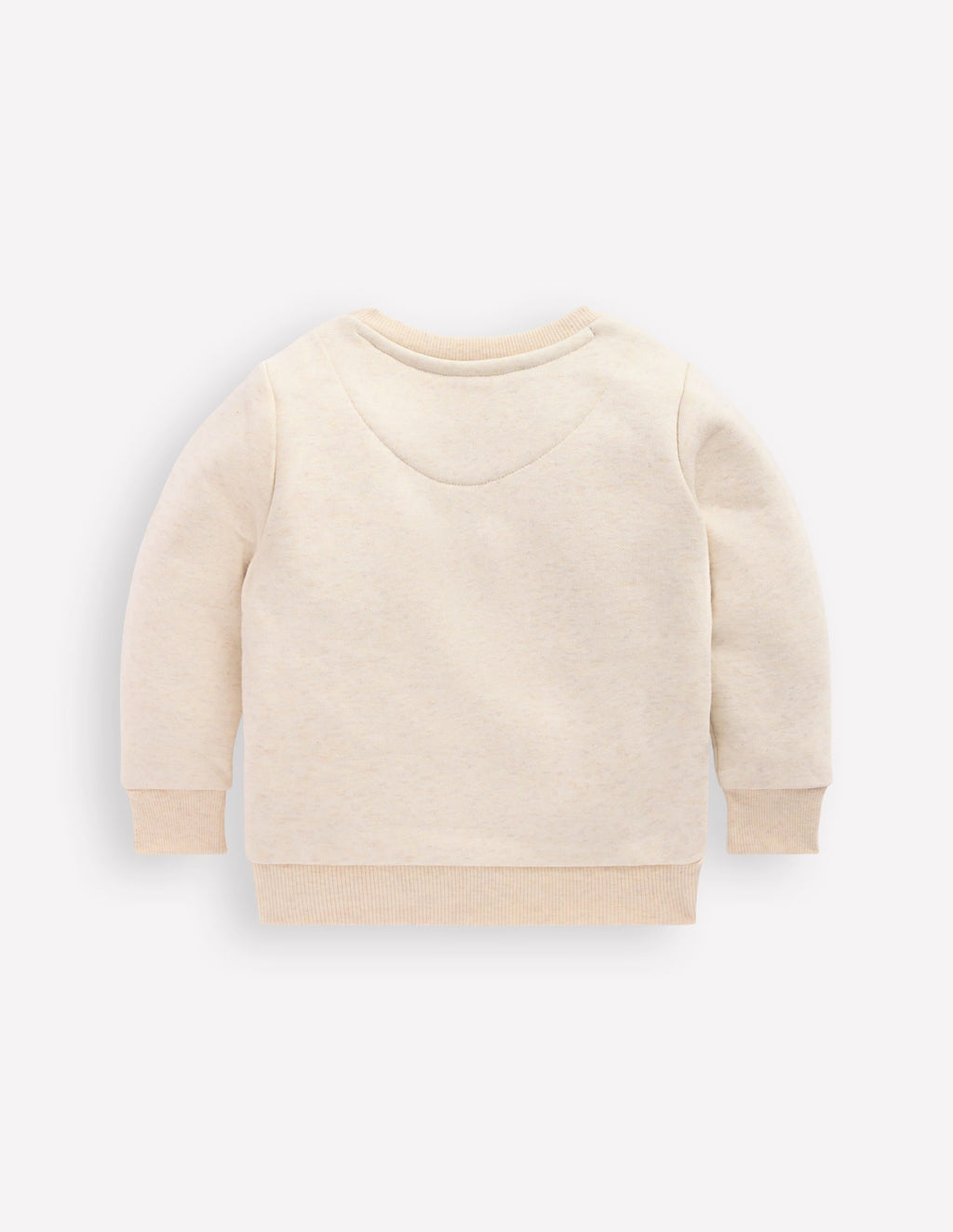 Boys Appliqué Sweatshirt-Oatmeal Marl Dinosaur