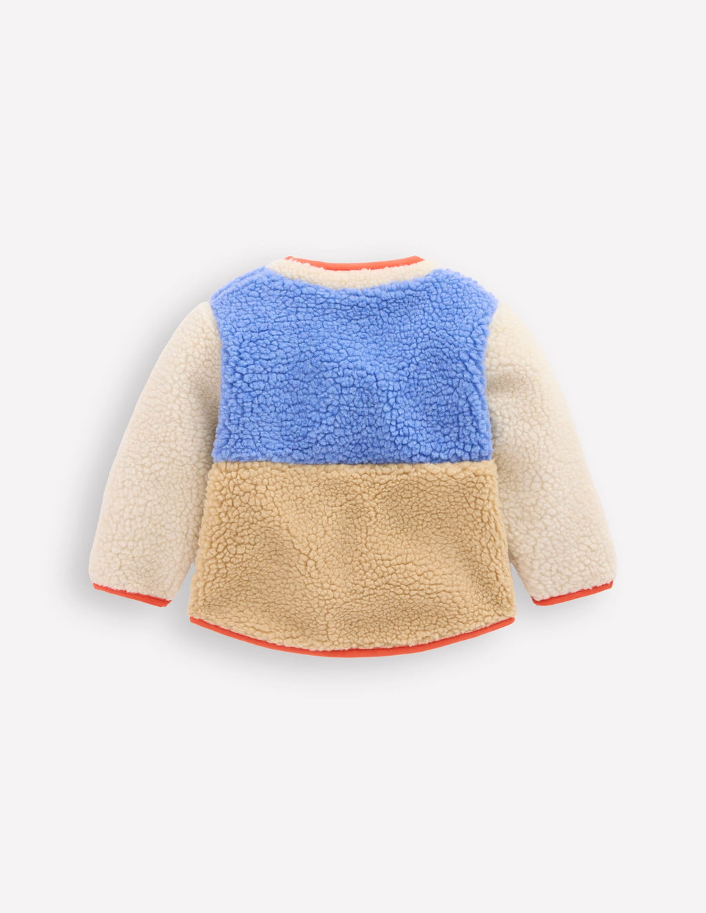 Cosy Borg Jacket-Multi Colour Block