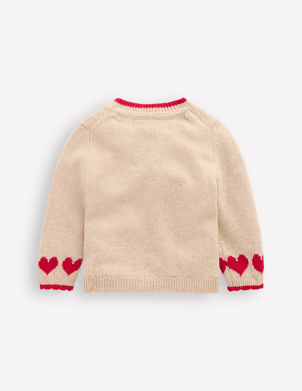 Logo Cardigan-Chinchilla Melange Heart