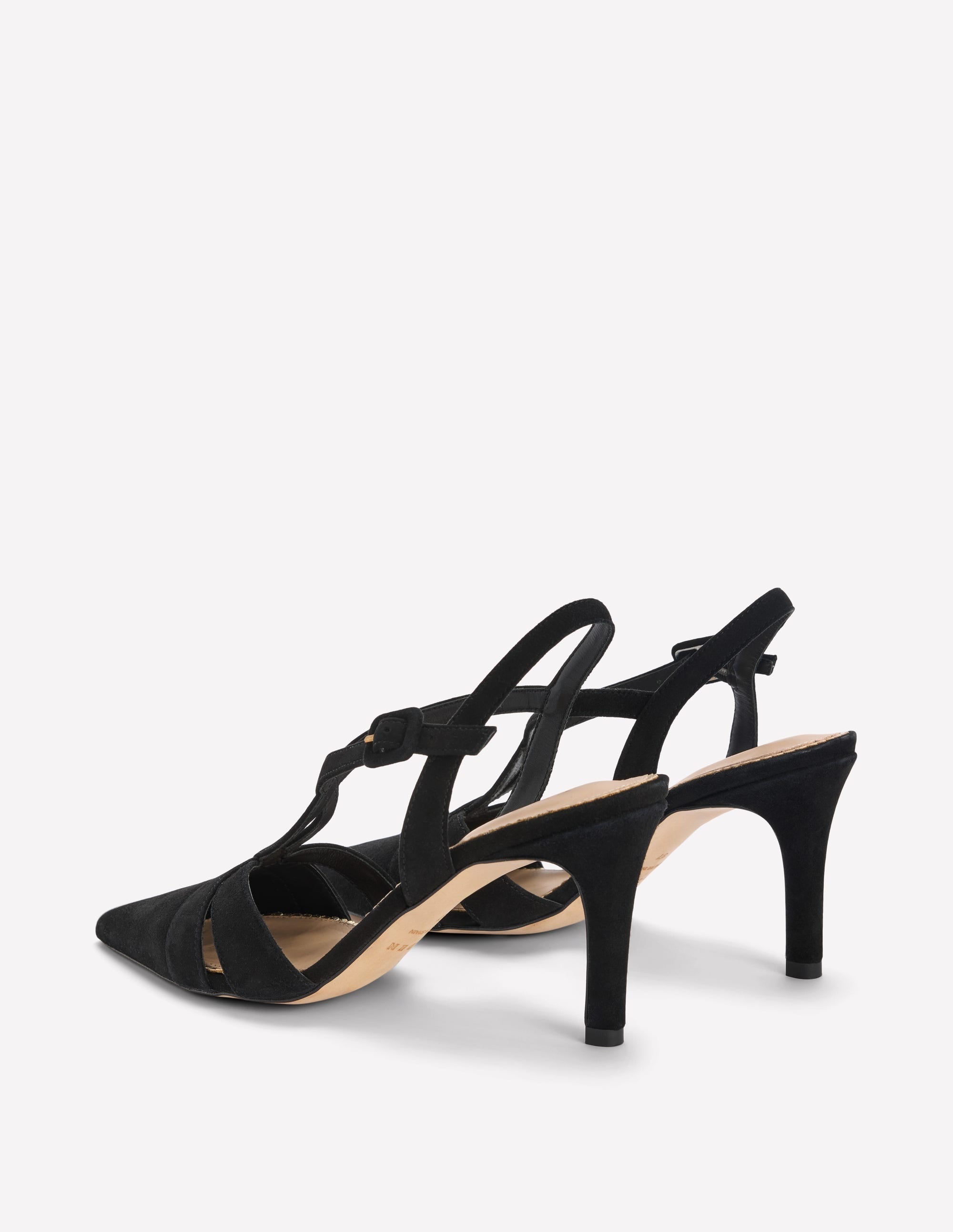 Point Interlocked Heels-Black