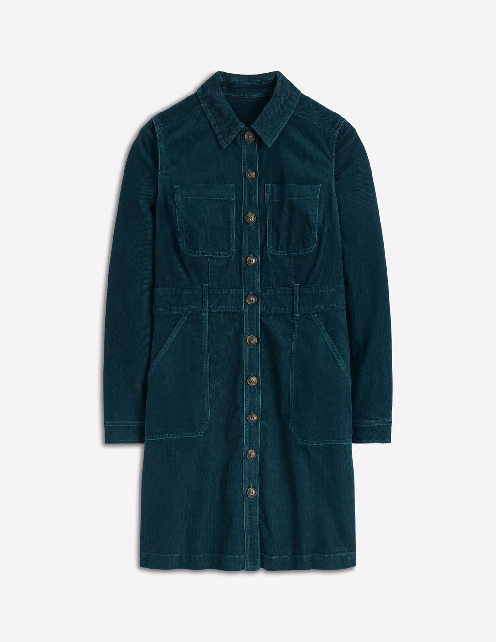 Amanda Cord Short Dress-Midnight Teal