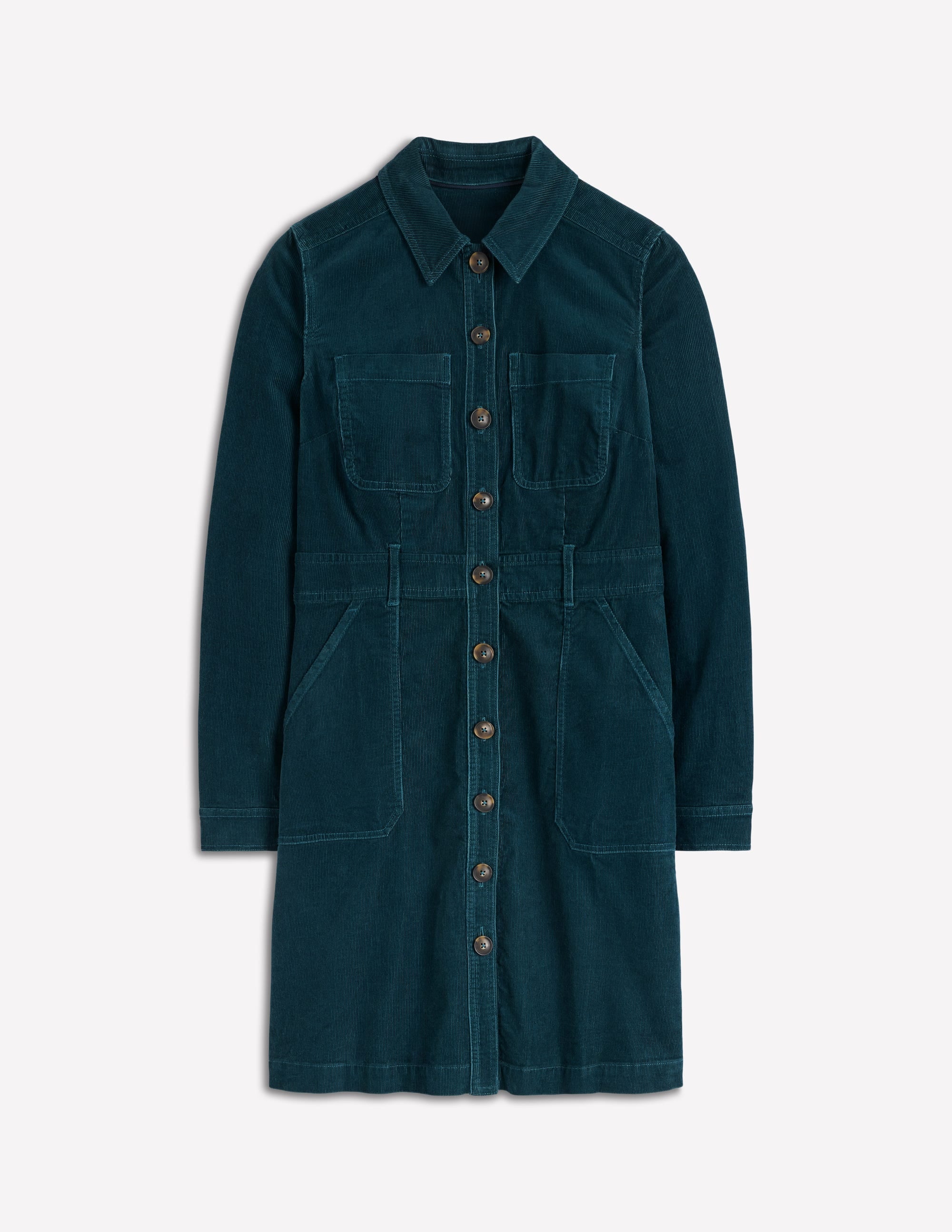 Amanda Cord Short Dress-Midnight Teal