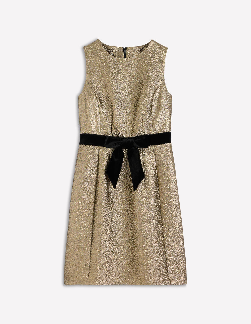 Gold Metallic Shift Dress-Gold Metallic