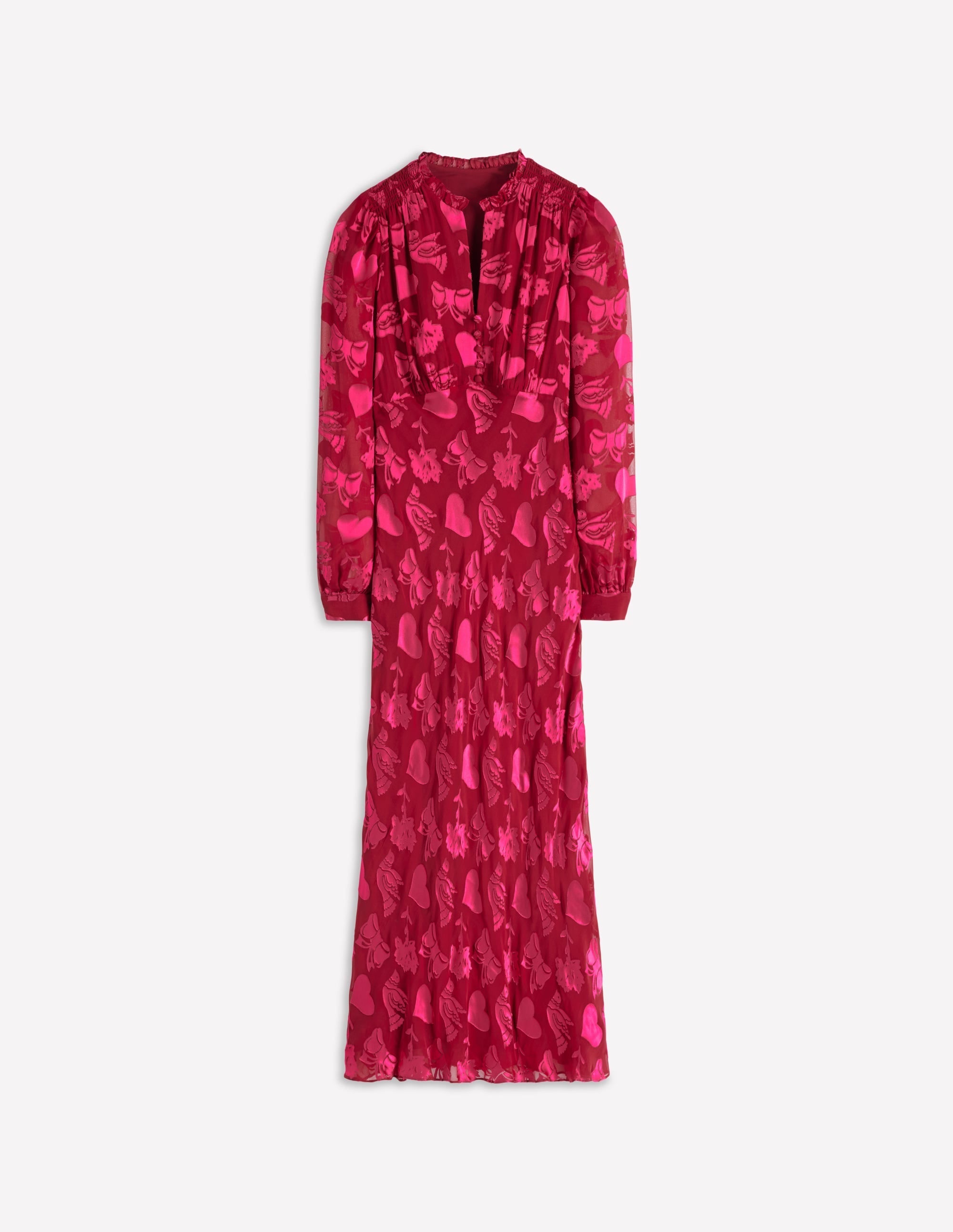 Cassie Devore Midi Tea Dress-Pink Peony, Dainty Medley