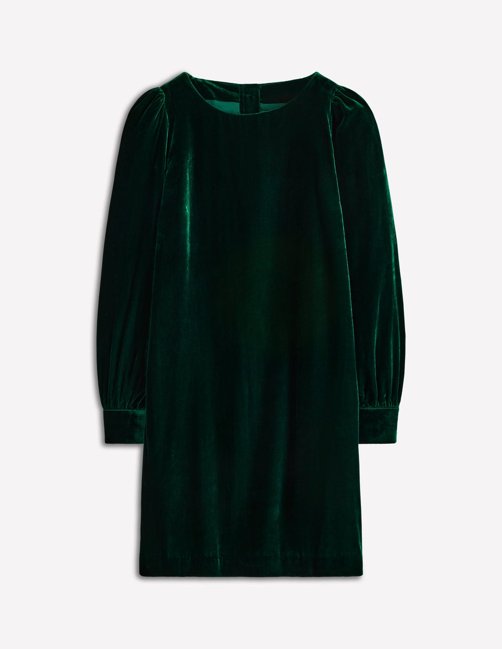 Estella Velvet Shift Dress-Emerald Night