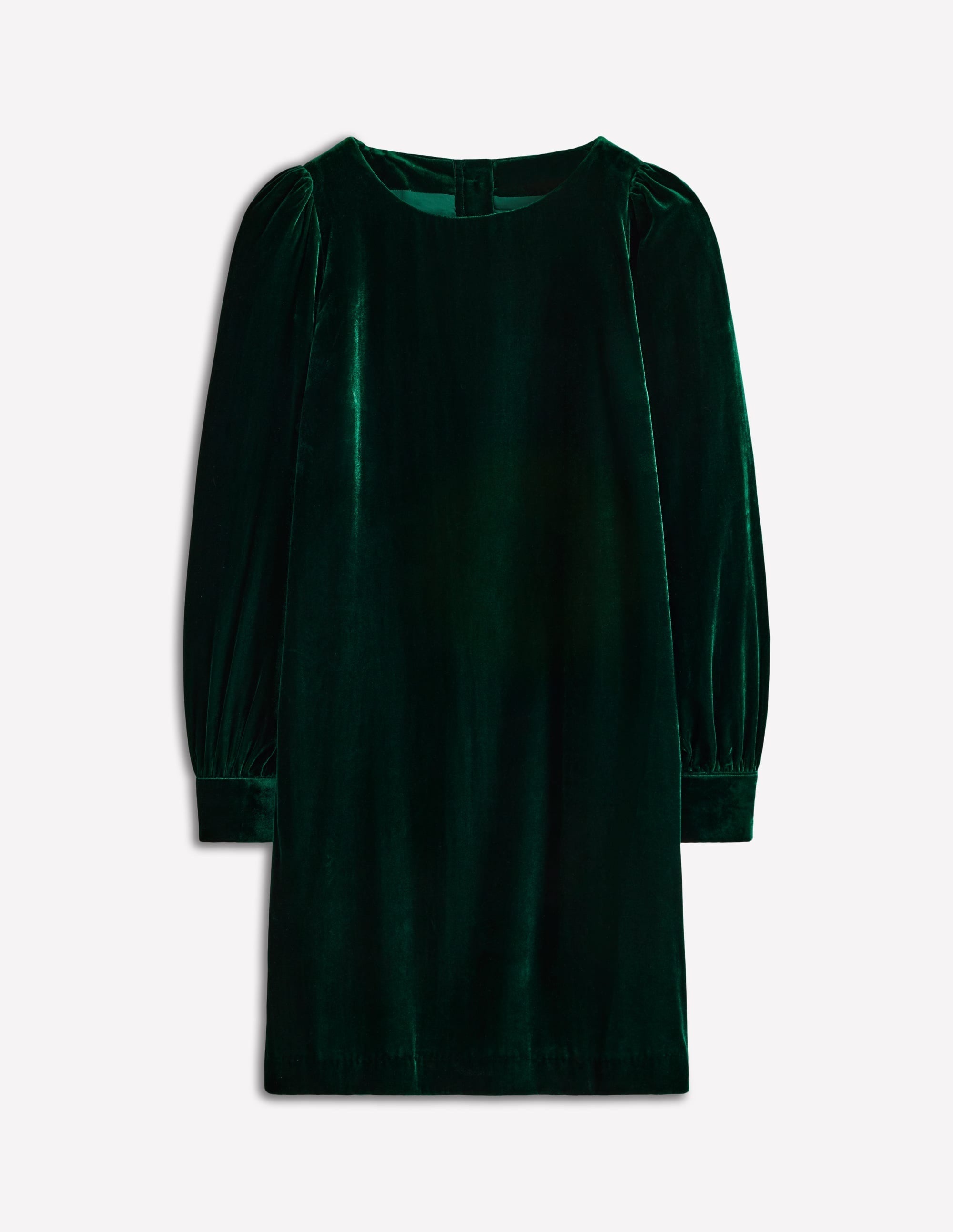 Estella Velvet Shift Dress-Emerald Night