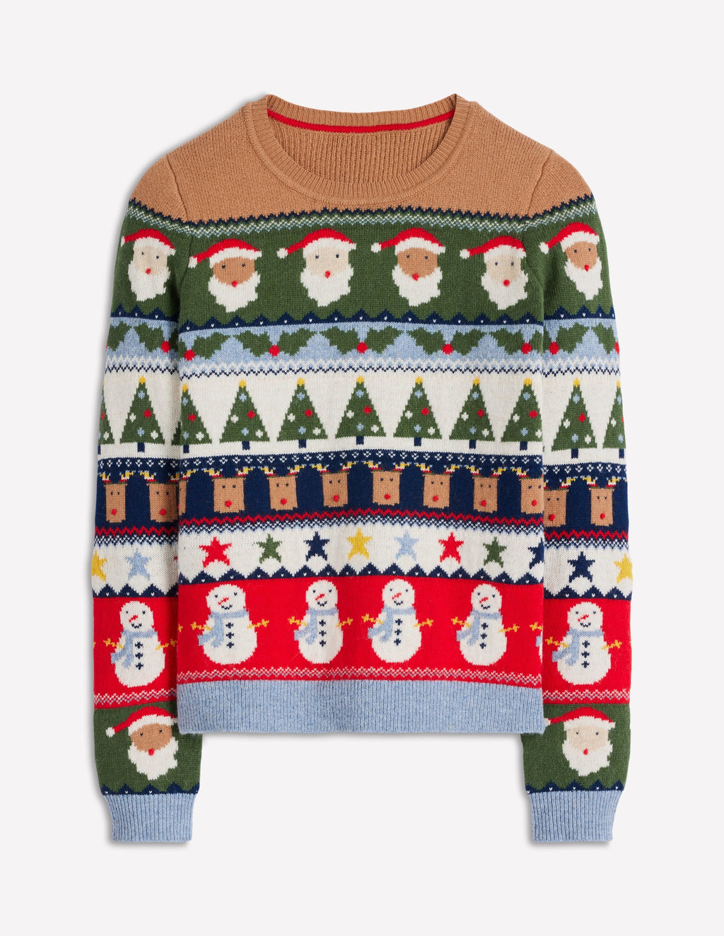 Edie Fair Isle Sweater-Multi, Christmas Fair Isle