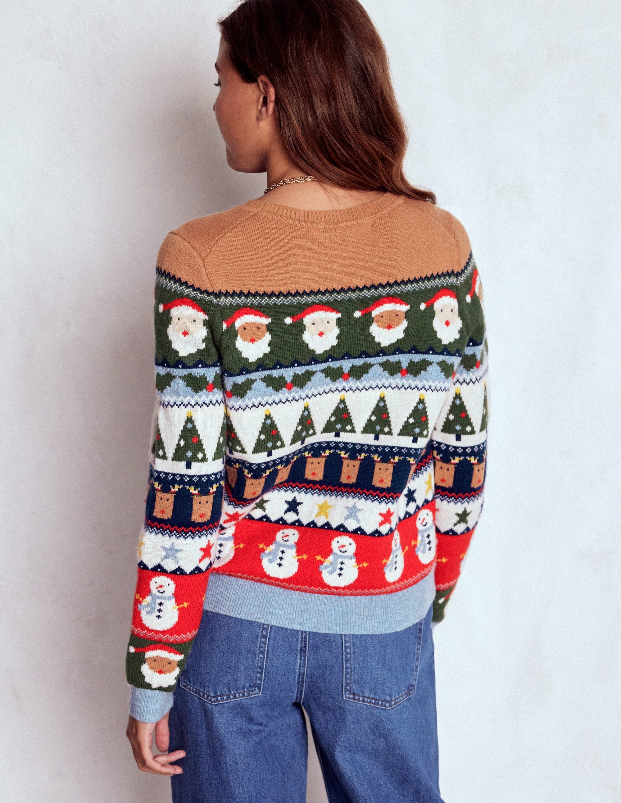 Edie Fair Isle Sweater-Multi, Christmas Fair Isle