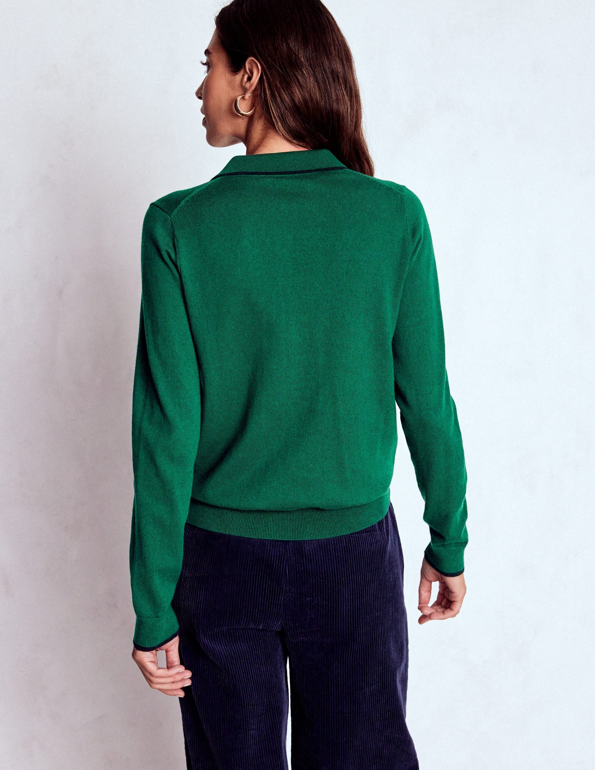 Liz Henley Jumper-Botanical Garden Green