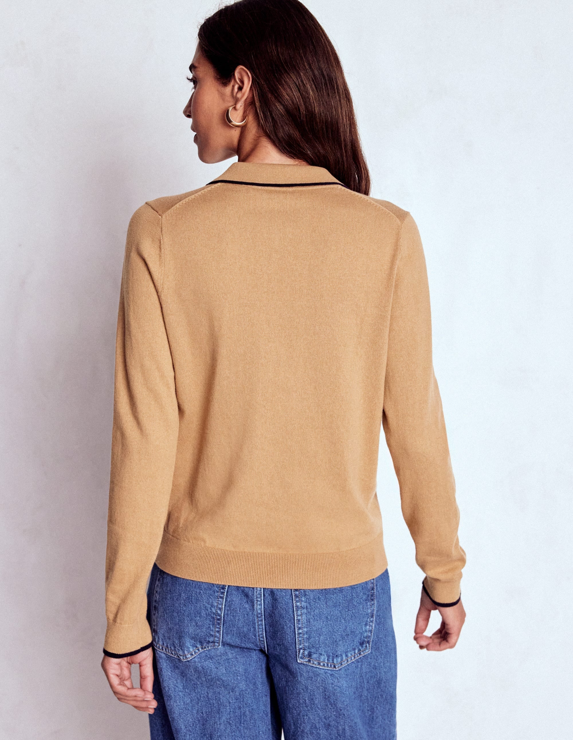 Liz Henley Jumper-Fall Leaf Brown