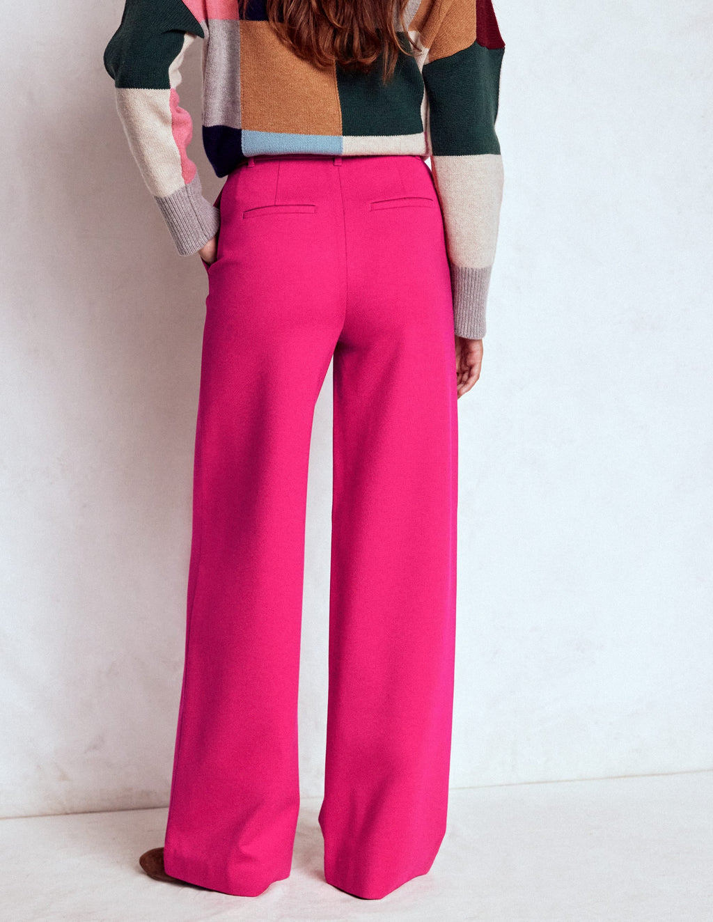 Belgravia Ponte Pants-Vibrant Pink
