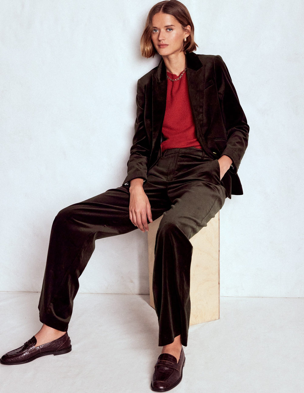 Belgravia Tailored Pants-Espresso