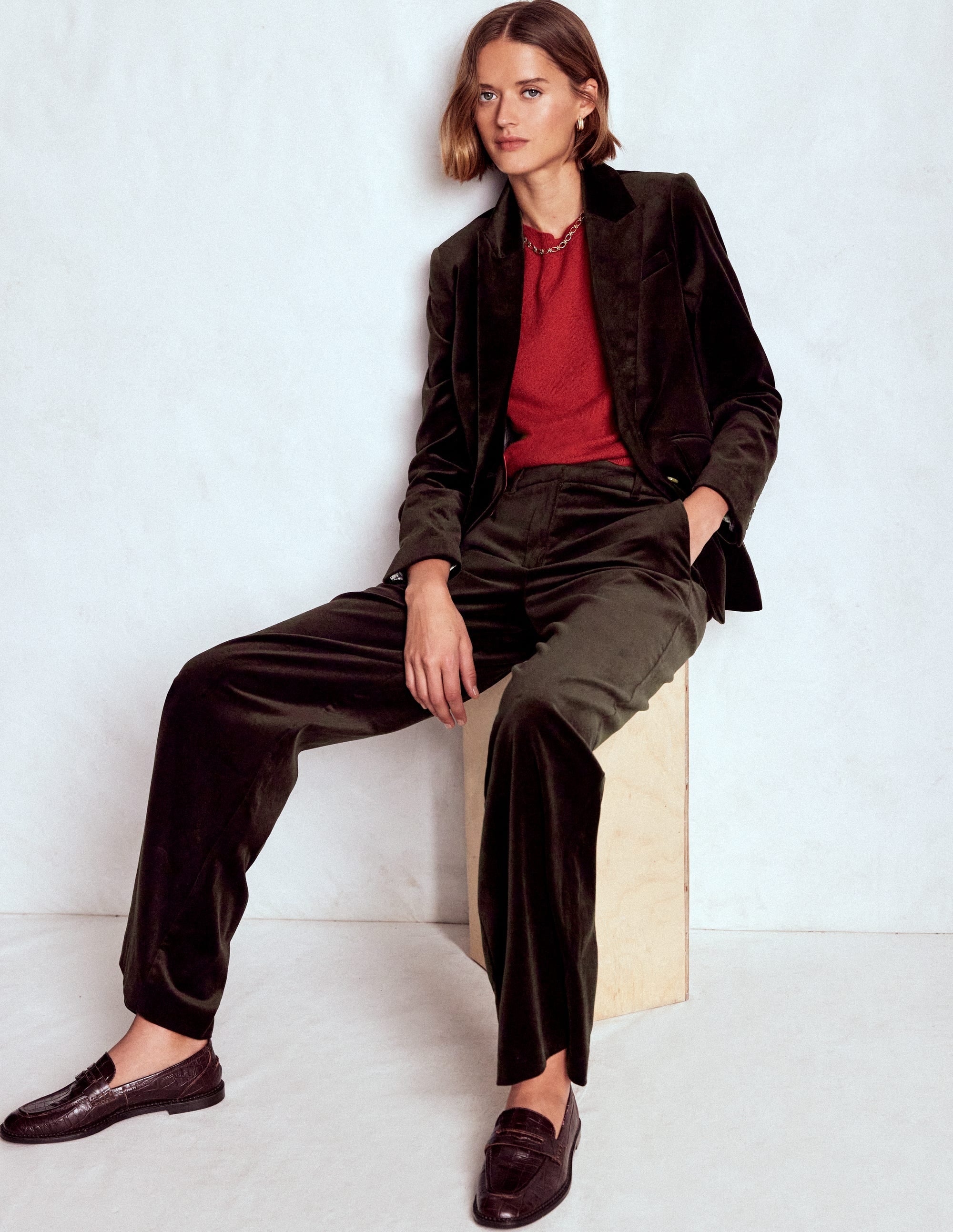 Belgravia Tailored Pants-Espresso