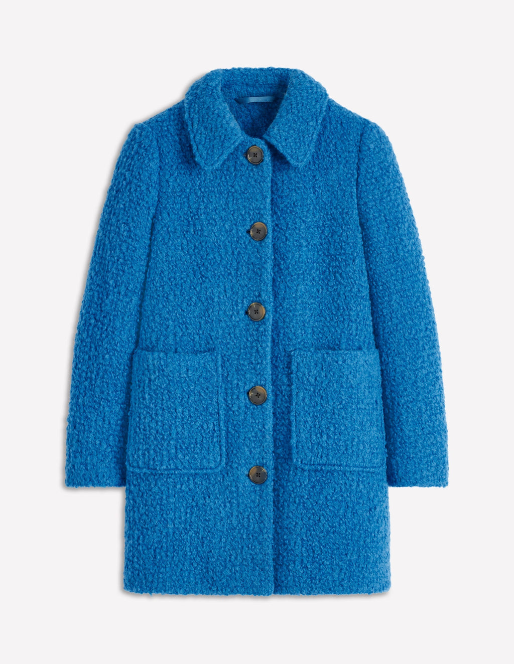 Carlisle Textured Coat-Cobalt Blue