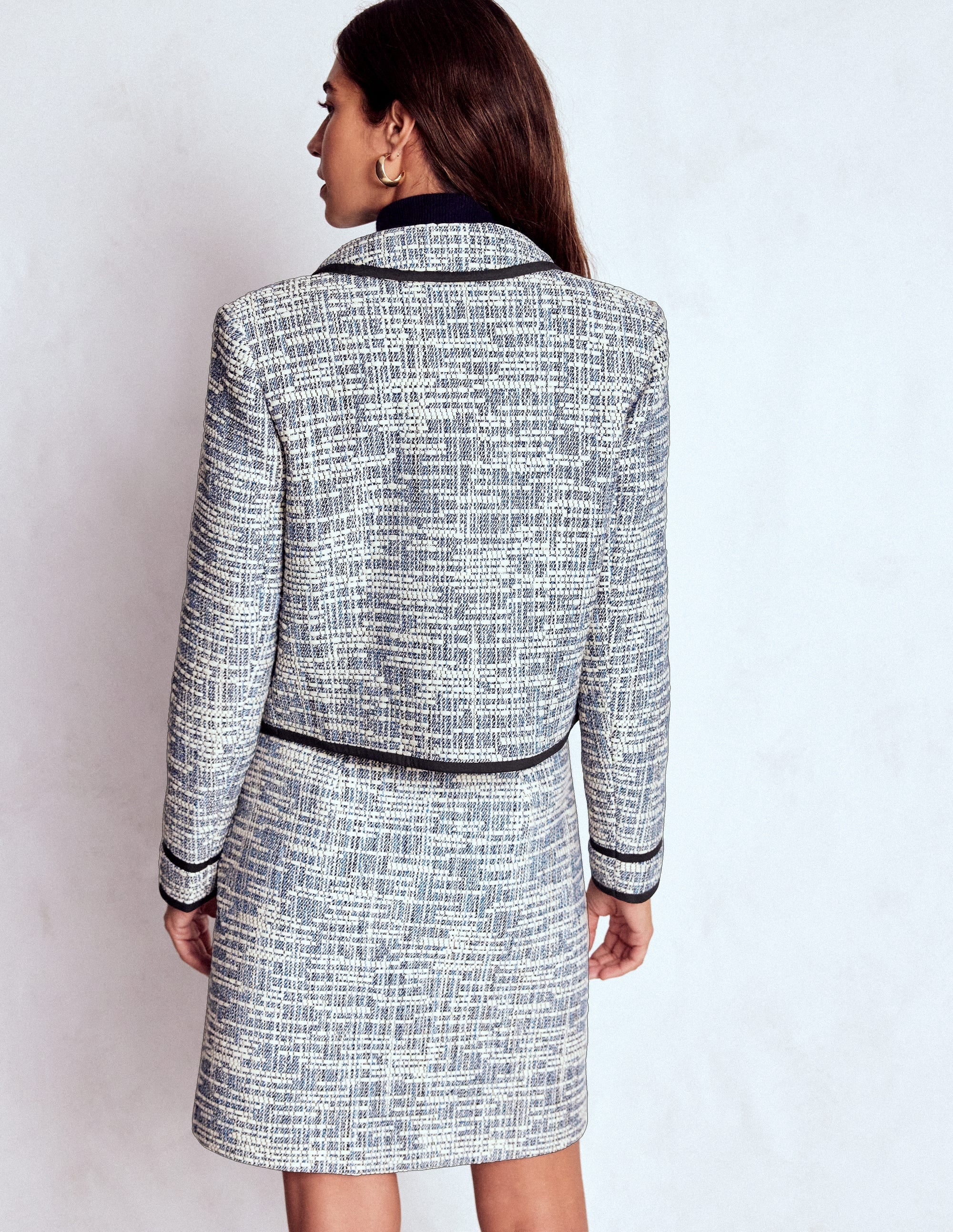 Lisburn Patch Pocket Jacket-Navy Texture