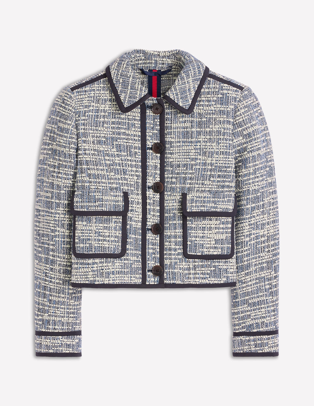 Lisburn Patch Pocket Jacket-Navy Texture