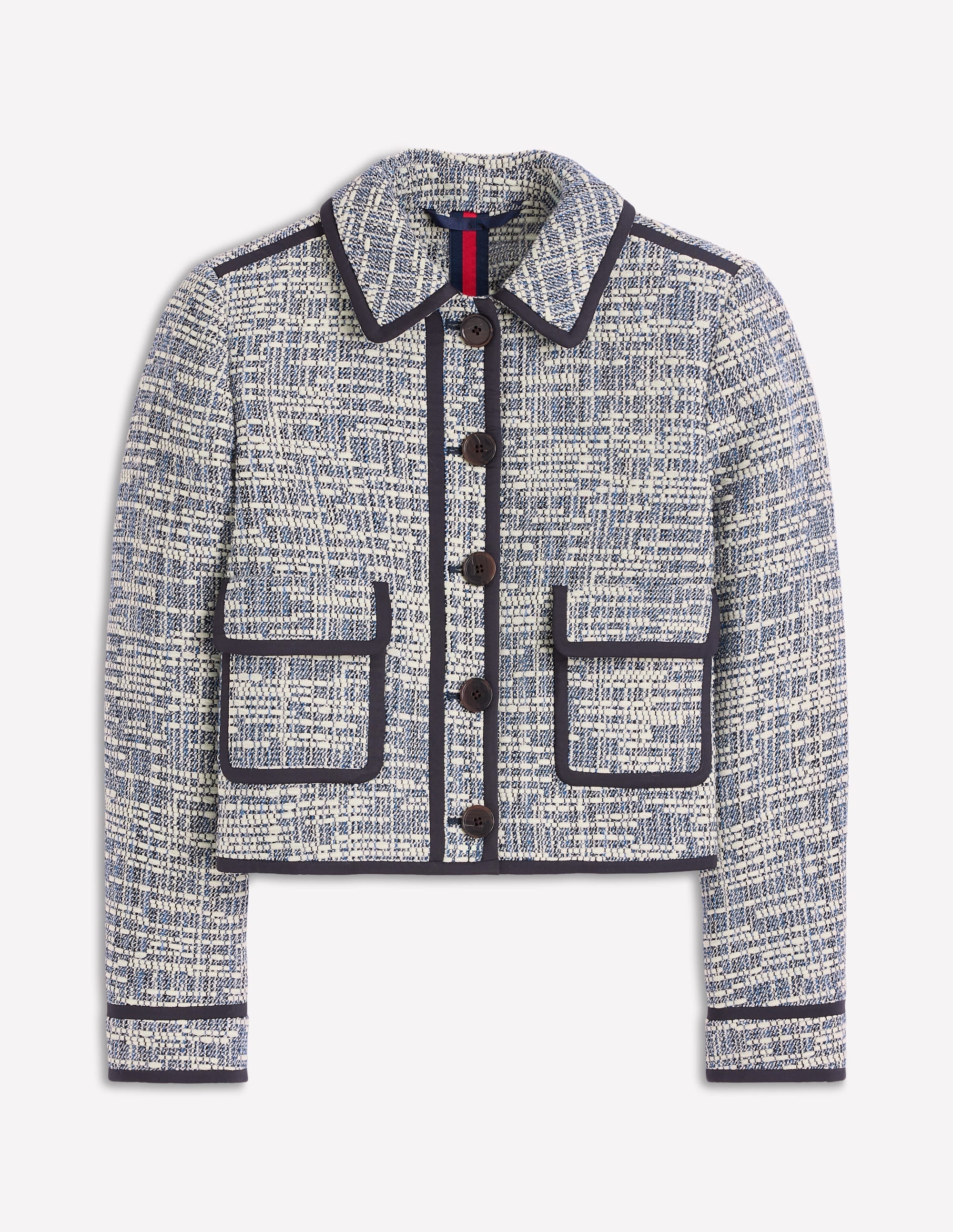 Lisburn Patch Pocket Jacket-Navy Texture