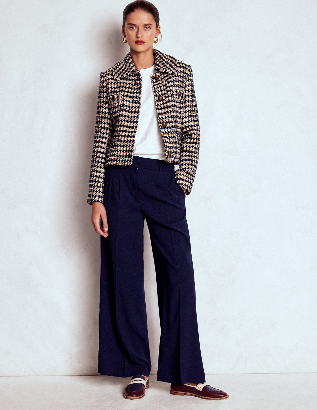 Button Up textured Jacket-CAMEL AND PINK TEXTURE