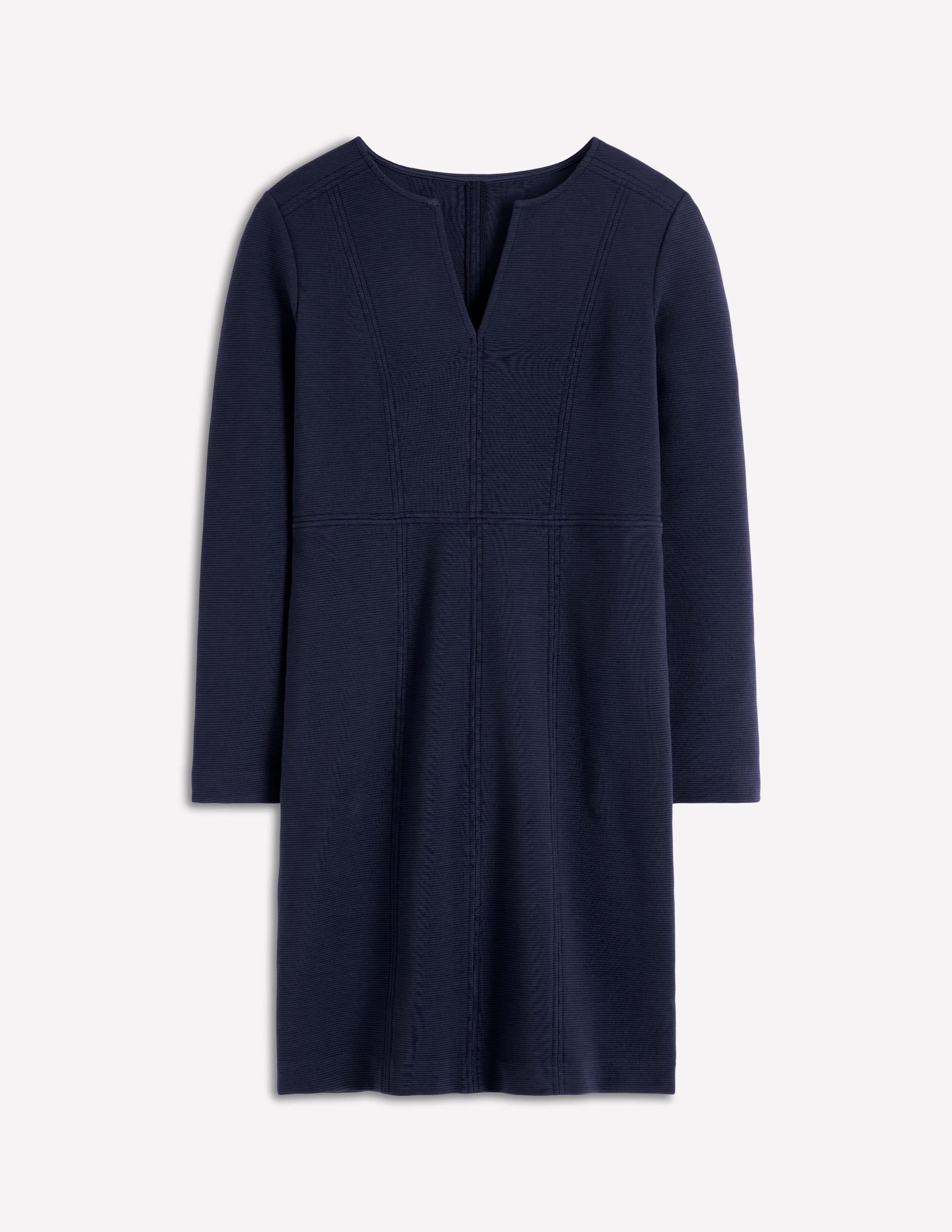 Colette Ottoman Shift Dress-Navy